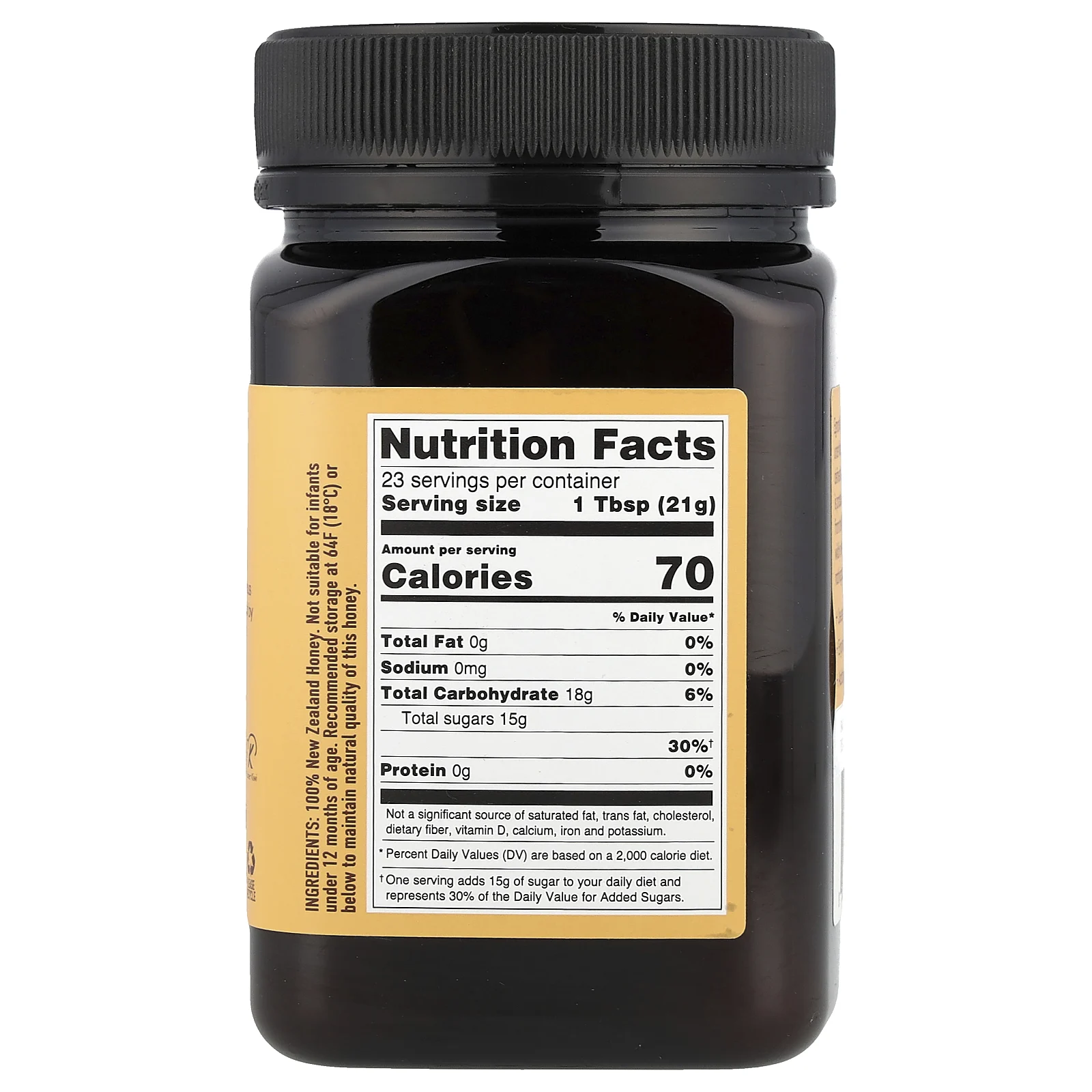 Egmont Honey, Мед манука, необработанный и непастеризованный, MGO 50+, 500 г (17,6 унции)