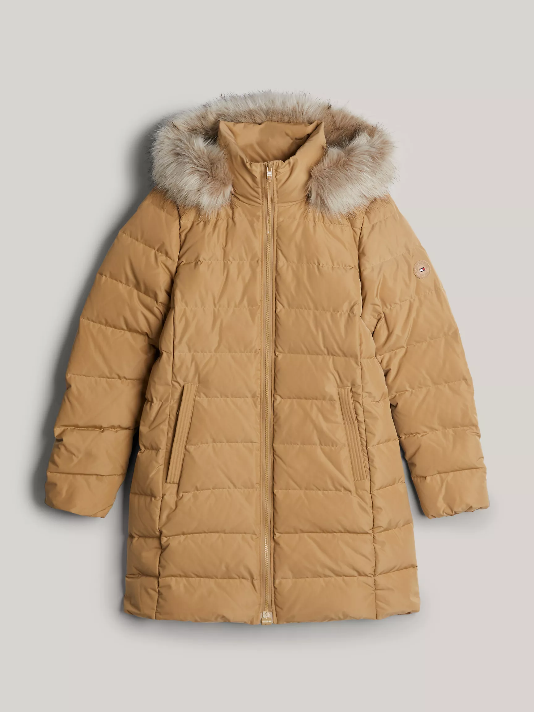 Женское пальто Tommy Hilfiger, Пуховое пальто с капюшоном