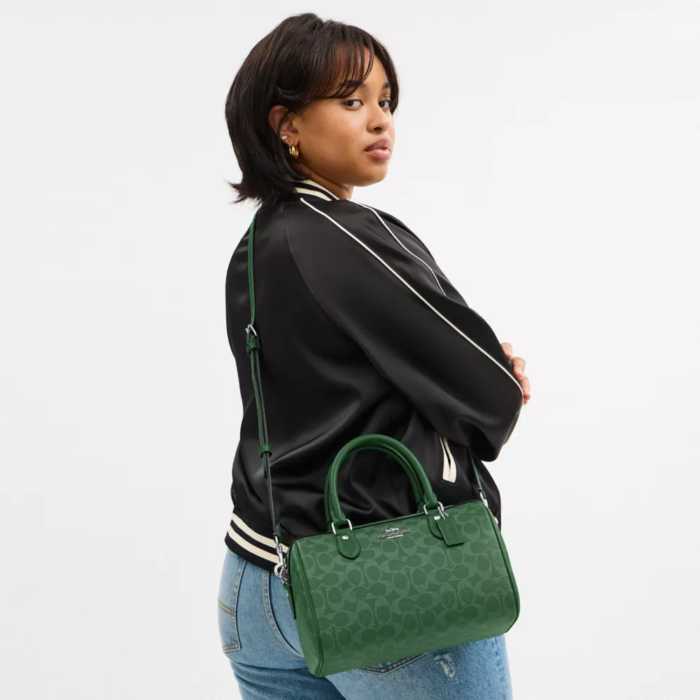 Сумка COACH Rowan Satchel Bag In Signature Canvas