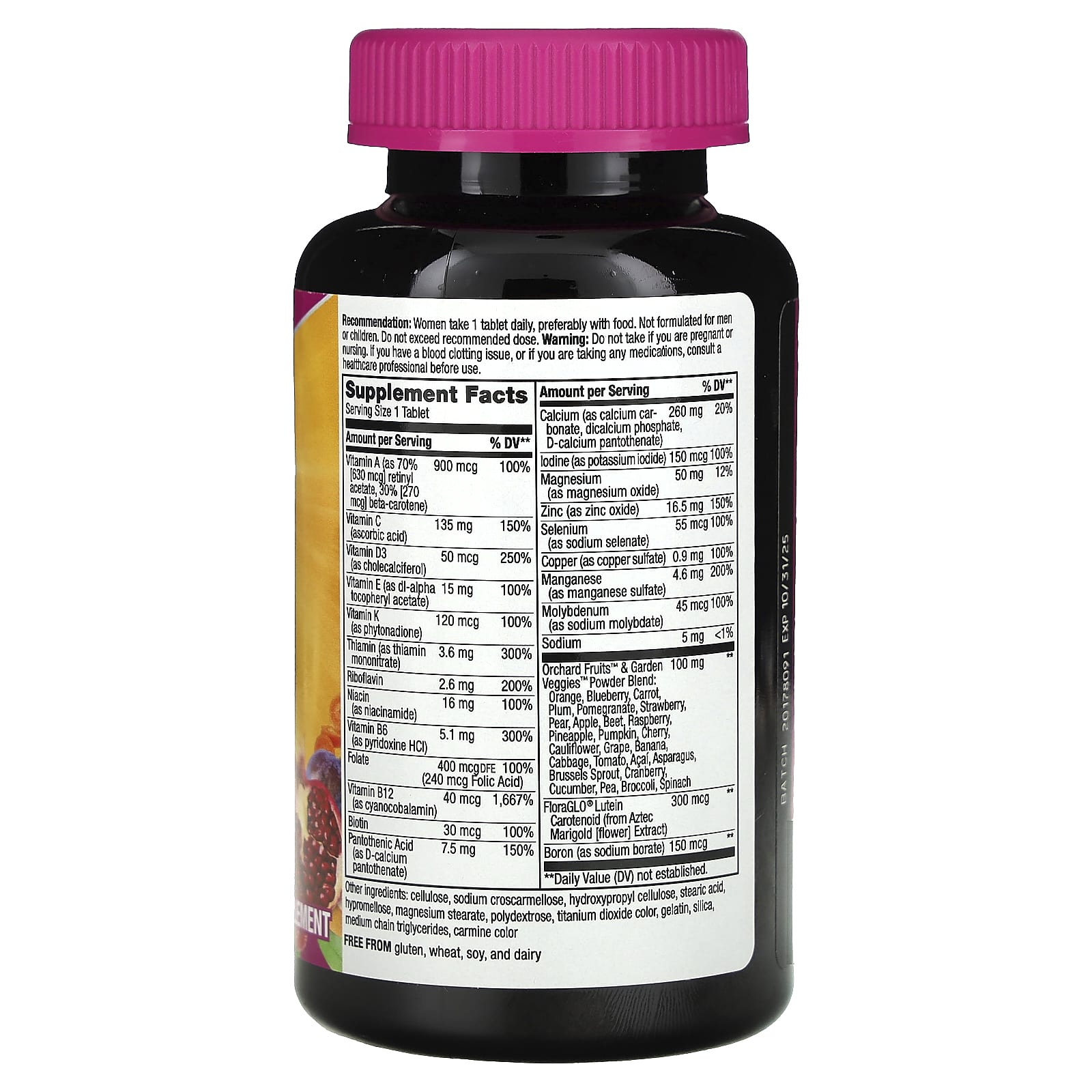 Nature's Way, Alive! Комплексные мультивитамины для женщин старше 50 лет, 130 таблеток