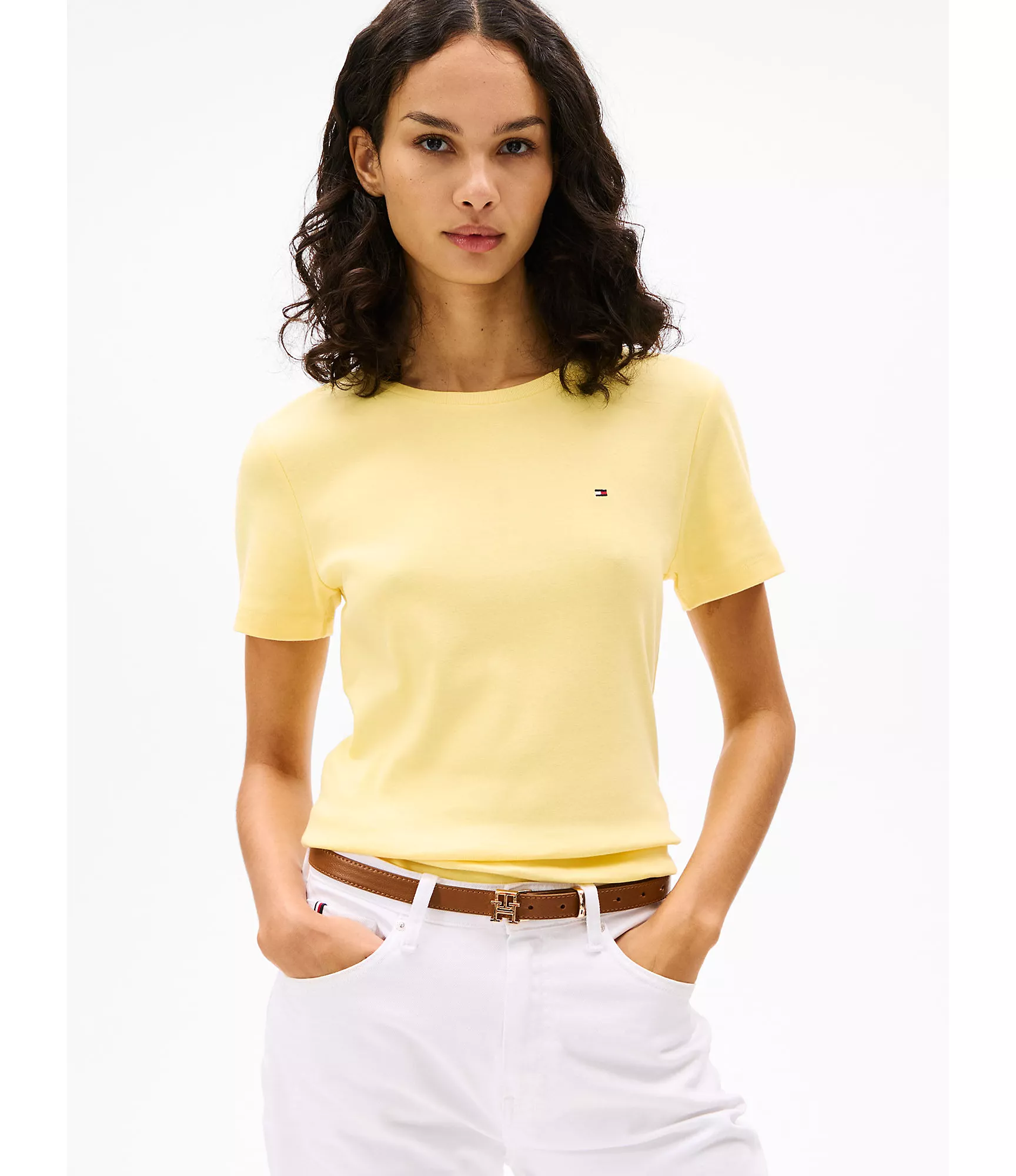 Женская футболка Tommy Hilfiger, Любимая футболка с круглым вырезом