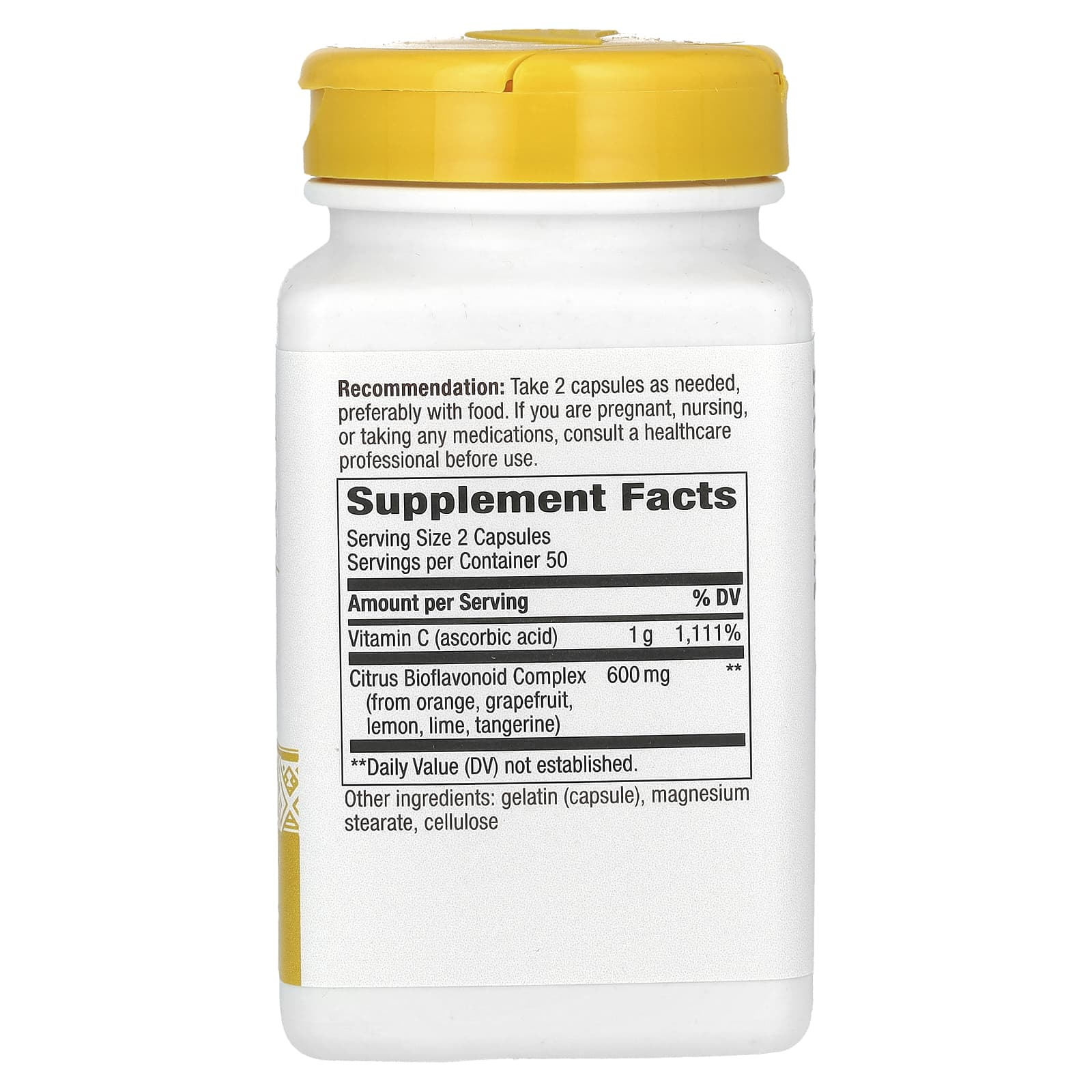 Nature's Way, витамин C, 1000 мг, 100 капсул (500 мг в 1 капсуле)