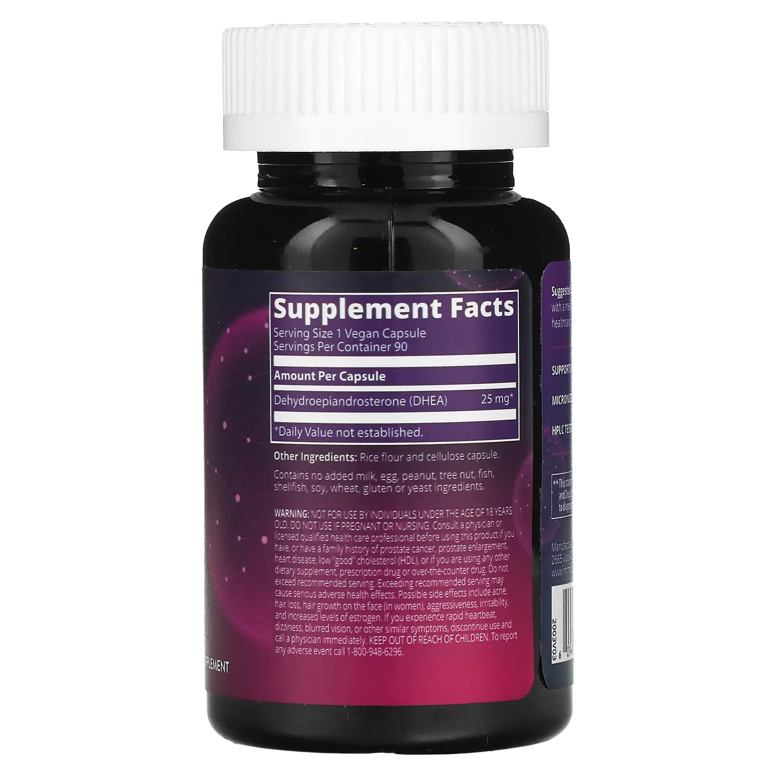 MRM Nutrition, Nutrition, ДГЭА, 25 мг, 90 вегетарианских капсул