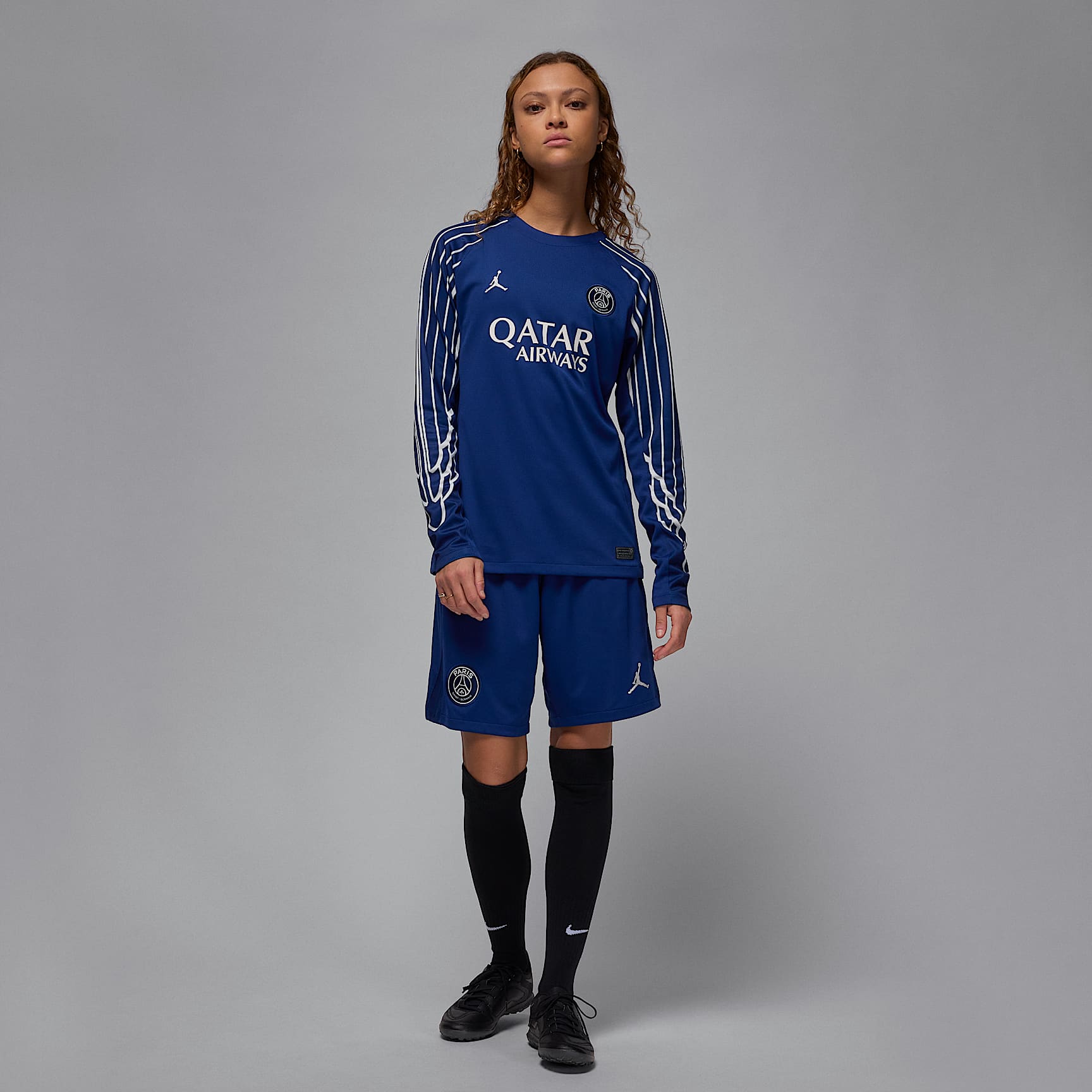 Paris Saint-Germain 2024/25 Stadium Fourth Women's Jordan Dri-FIT Soccer Replica Long-Sleeve Jersey