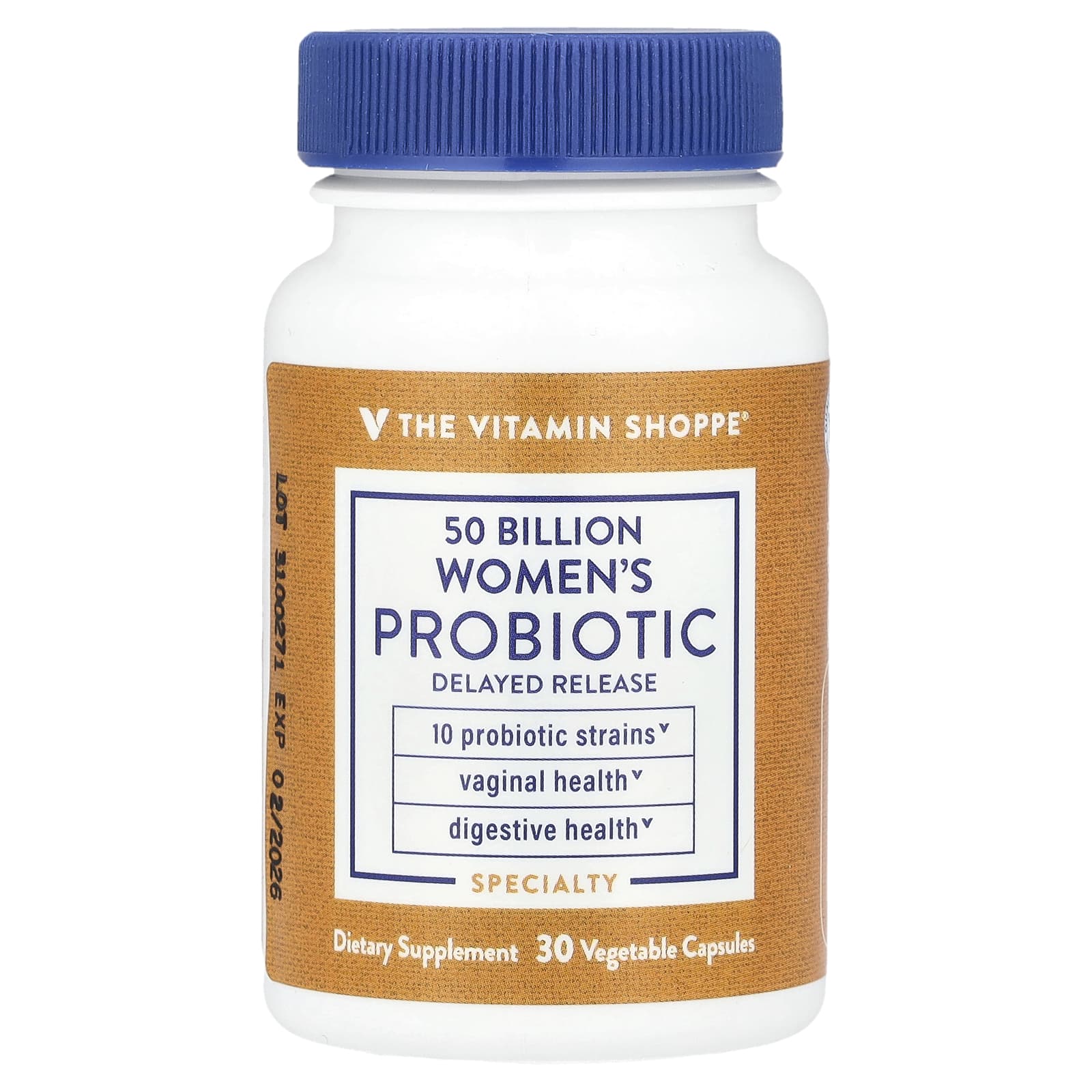 The Vitamin Shoppe, Пробиотик для женщин, 50 млрд, 30 растительных капсул