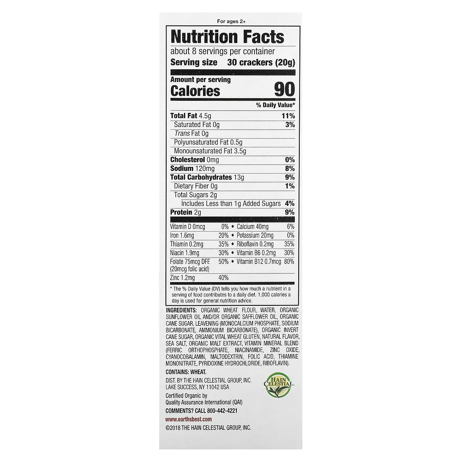 Earth's Best, Organic Crunchin' Crackers, органические крекеры, для детей от 2 лет, оригинальный вкус, 150 г (5,3 унции)