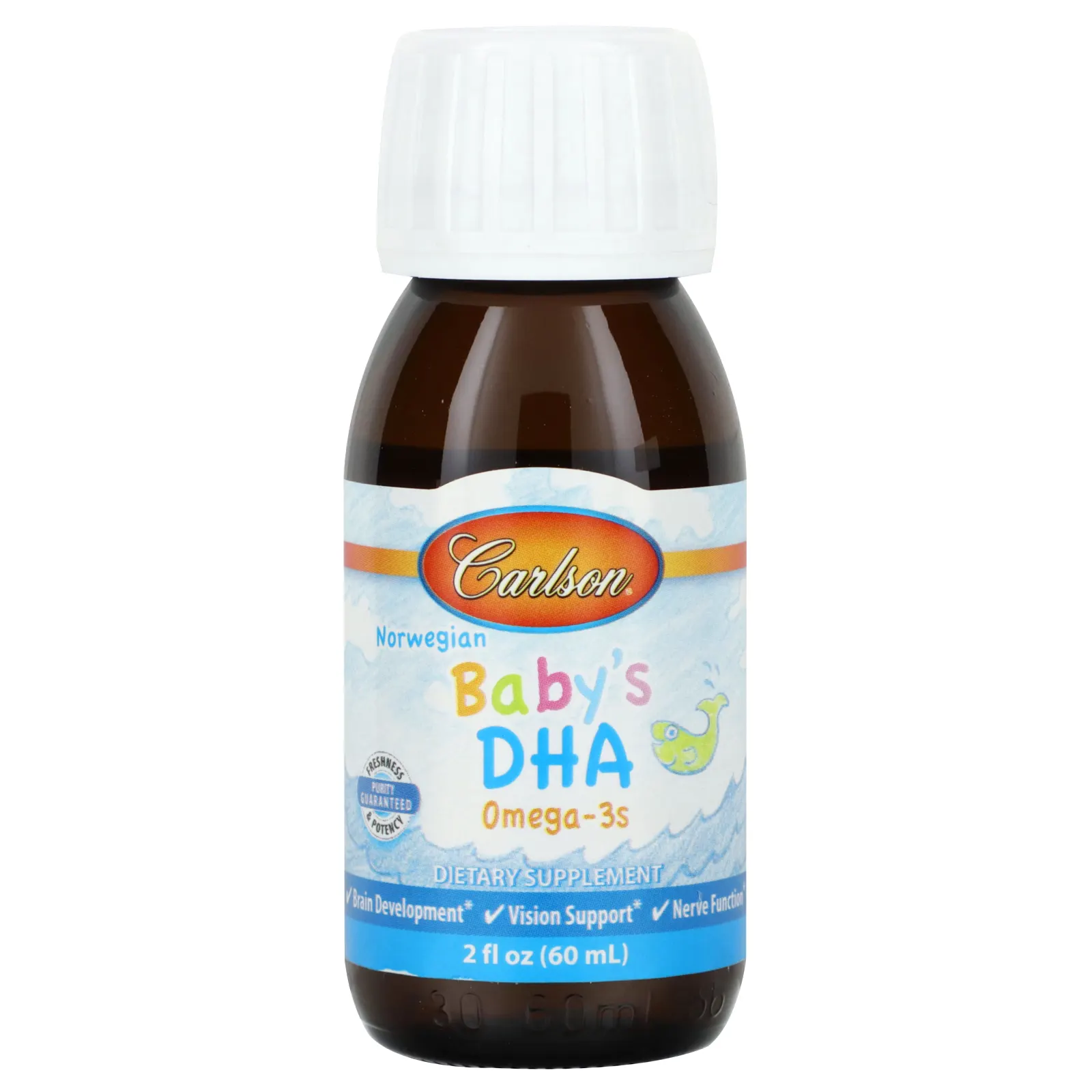 Carlson, Baby's DHA, 1,100 mg Omega-3s with Vitamin D3, 2 fl oz (60 ml)