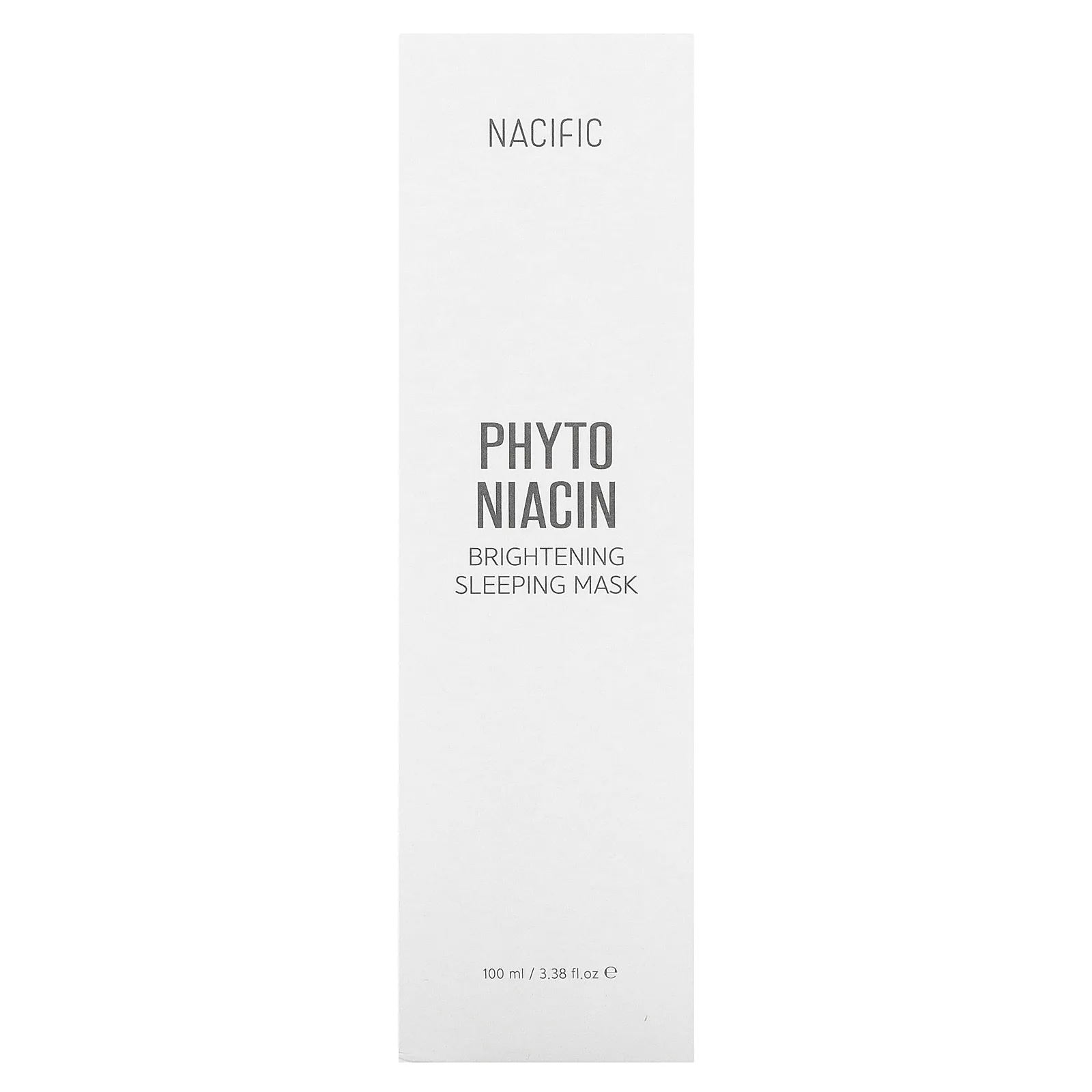 Nacific, Phyto Niacin, осветляющая маска для сна, 100 мл (3,38 жидк. Унции)