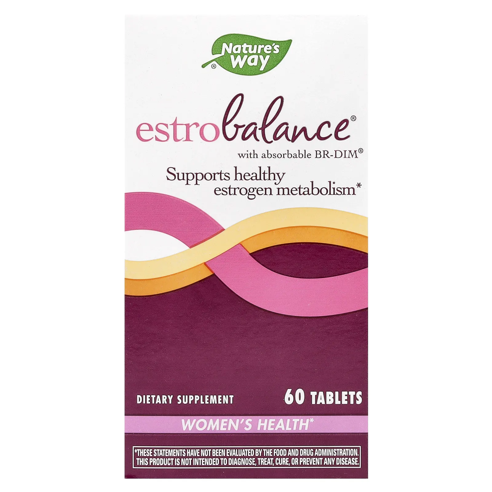 Nature's Way, EstroBalance с поглощаемым комплексом BR-DIM, 60 таблеток