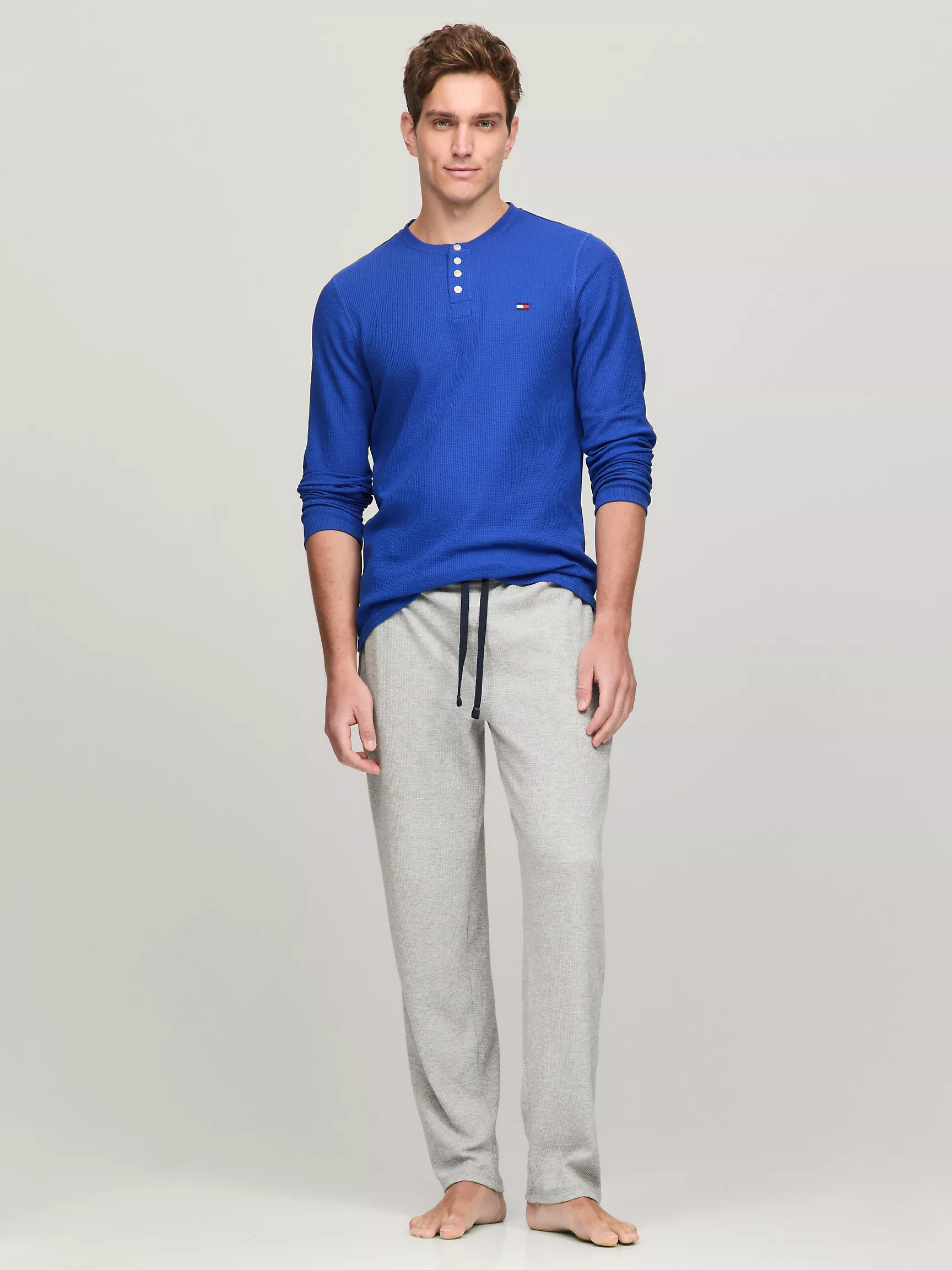 Мужской топ Tommy Hilfiger, Термокофта Henley для сна