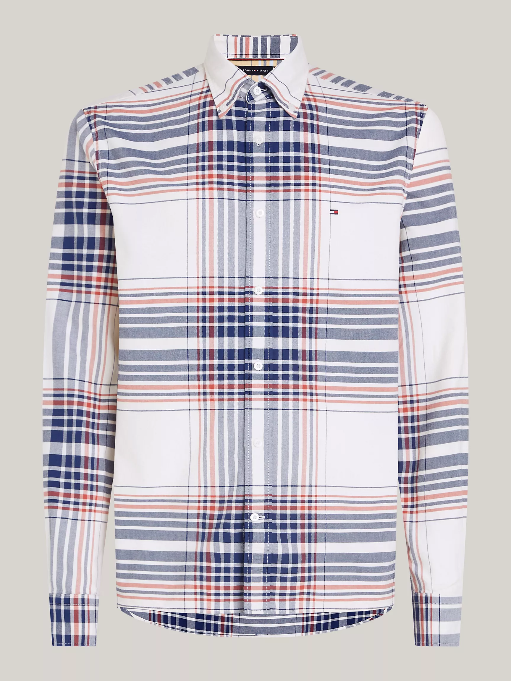 Мужская рубашка Tommy Hilfiger, Рубашка стандартного кроя из оксфорда в клетку