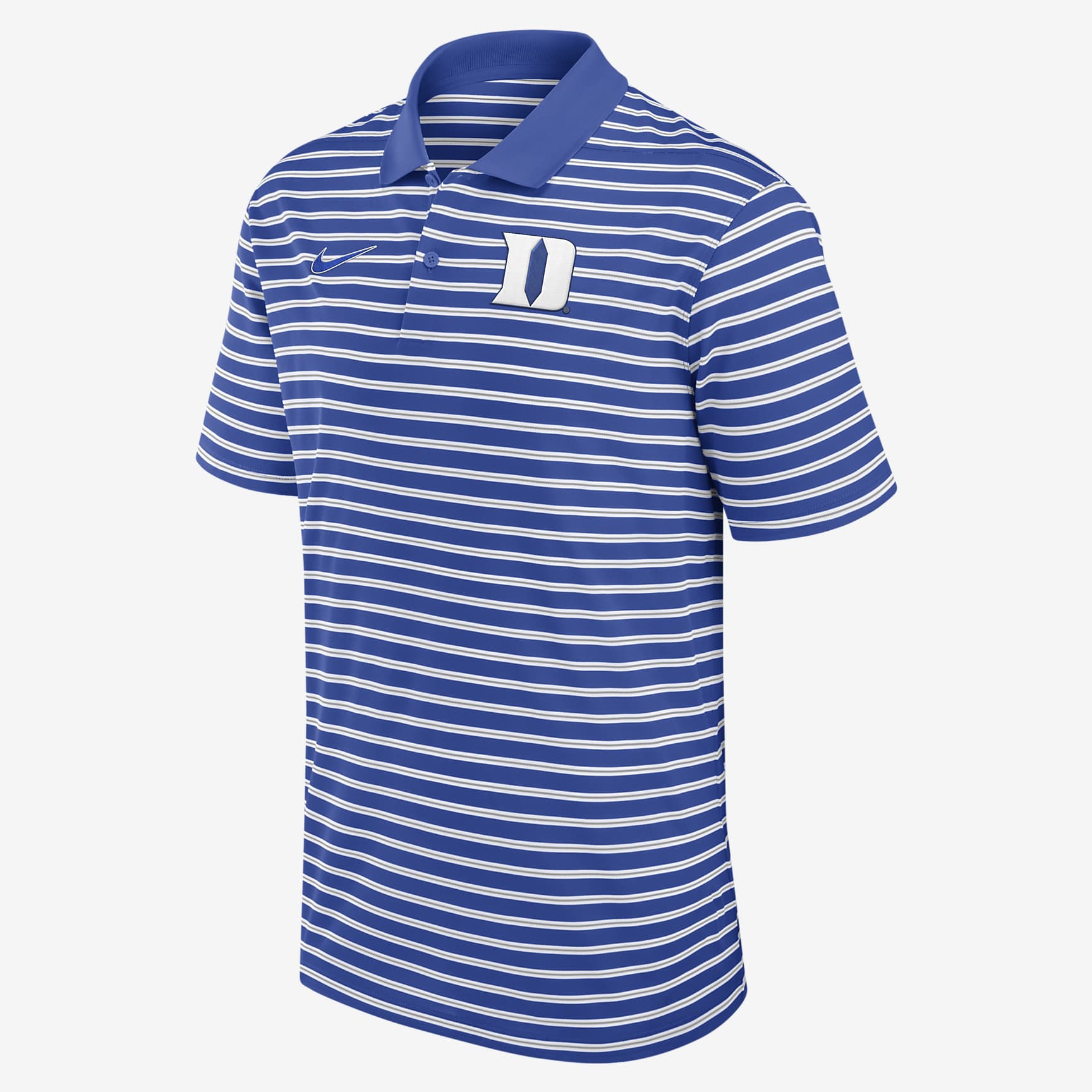 Duke Blue Devils Primetime Victory Striped Men's Nike Dri-FIT College Polo