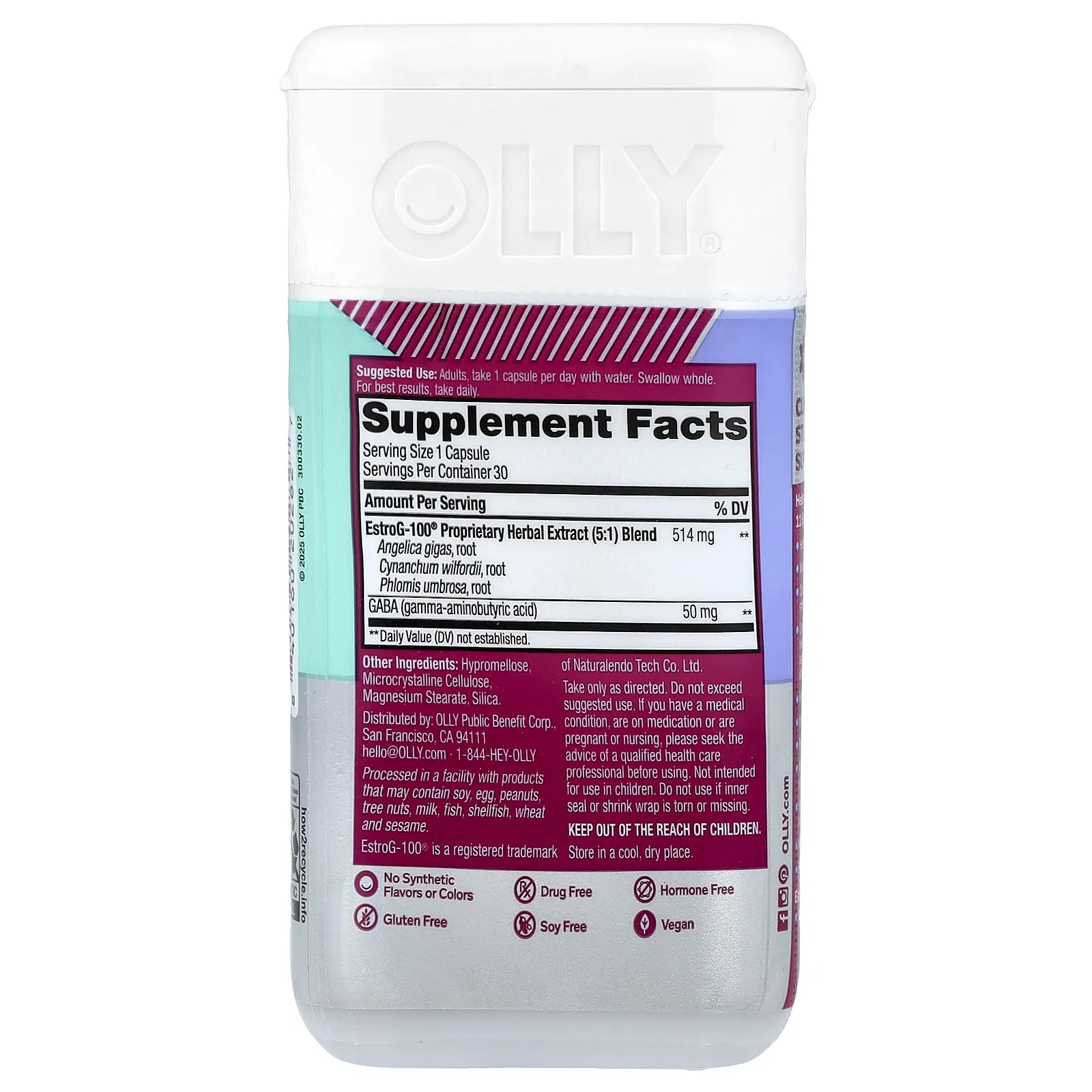 OLLY, Mellow Menopause™, 30 капсул