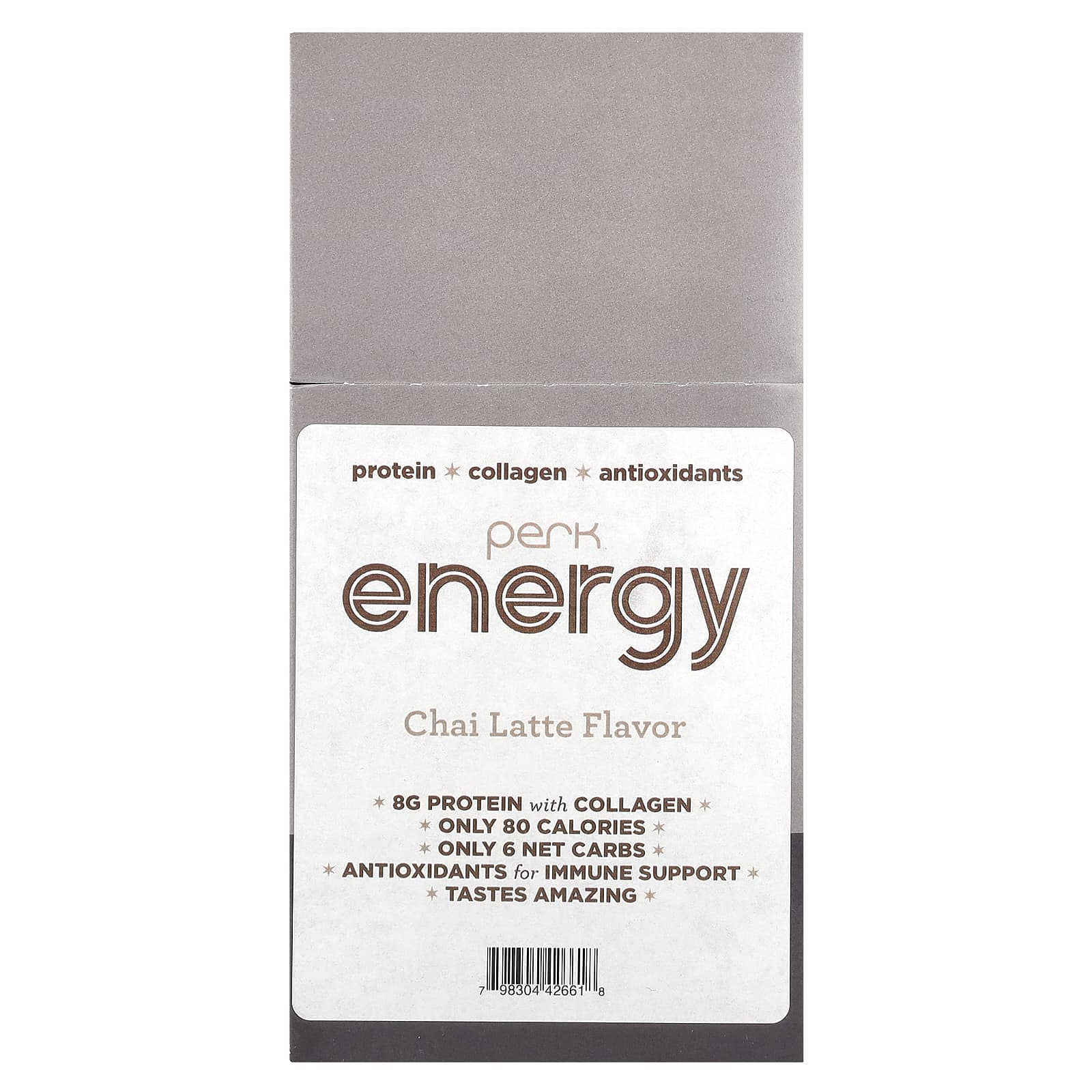 Perk Energy, Чай латте, 10 пакетиков стиков (19,2 г) каждая