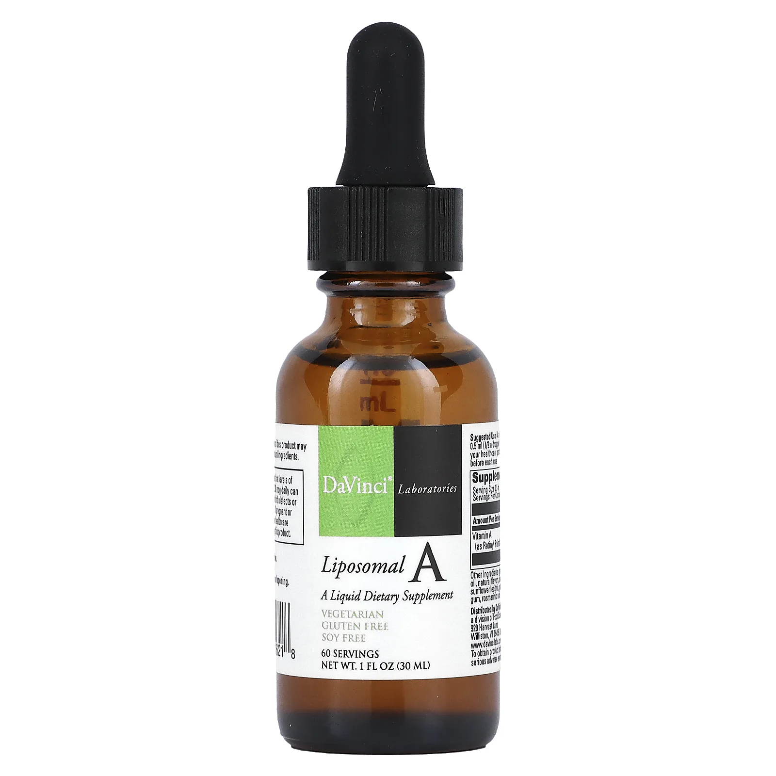 DaVinci Laboratories of Vermont, Liposomal A, 30 мл (1 жидк. Унция)