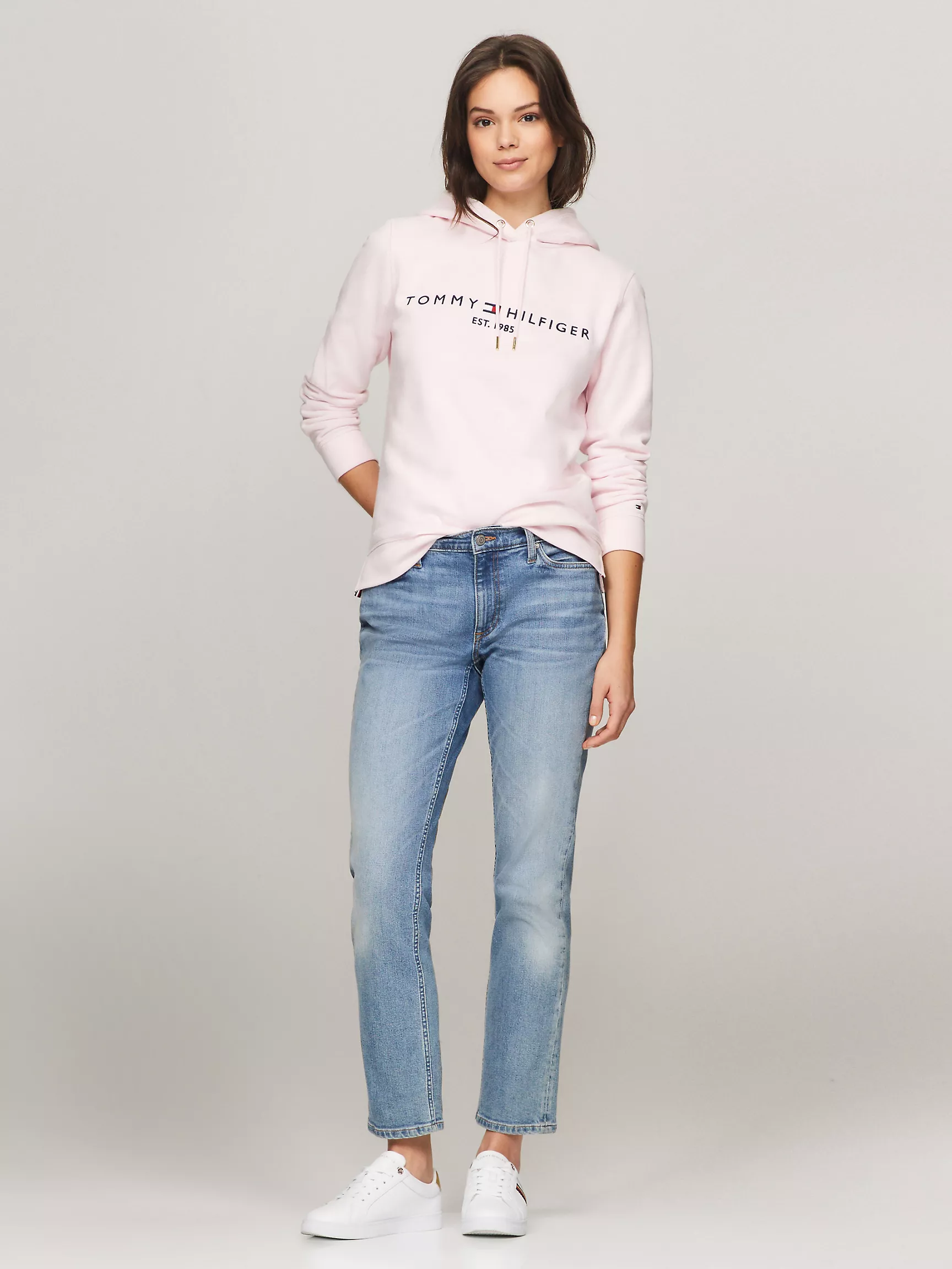 Женское худи Tommy Hilfiger, Худи с вышитым логотипом Tommy
