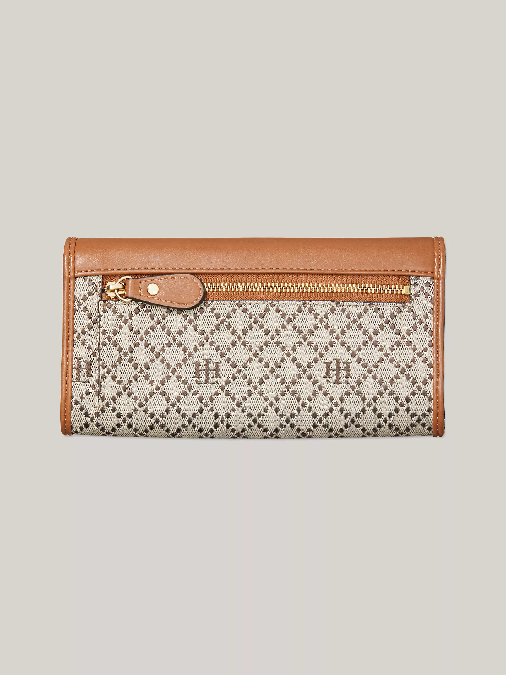 Женский кошелек Tommy Hilfiger, Позолоченный кошелек с монограммной крышкой