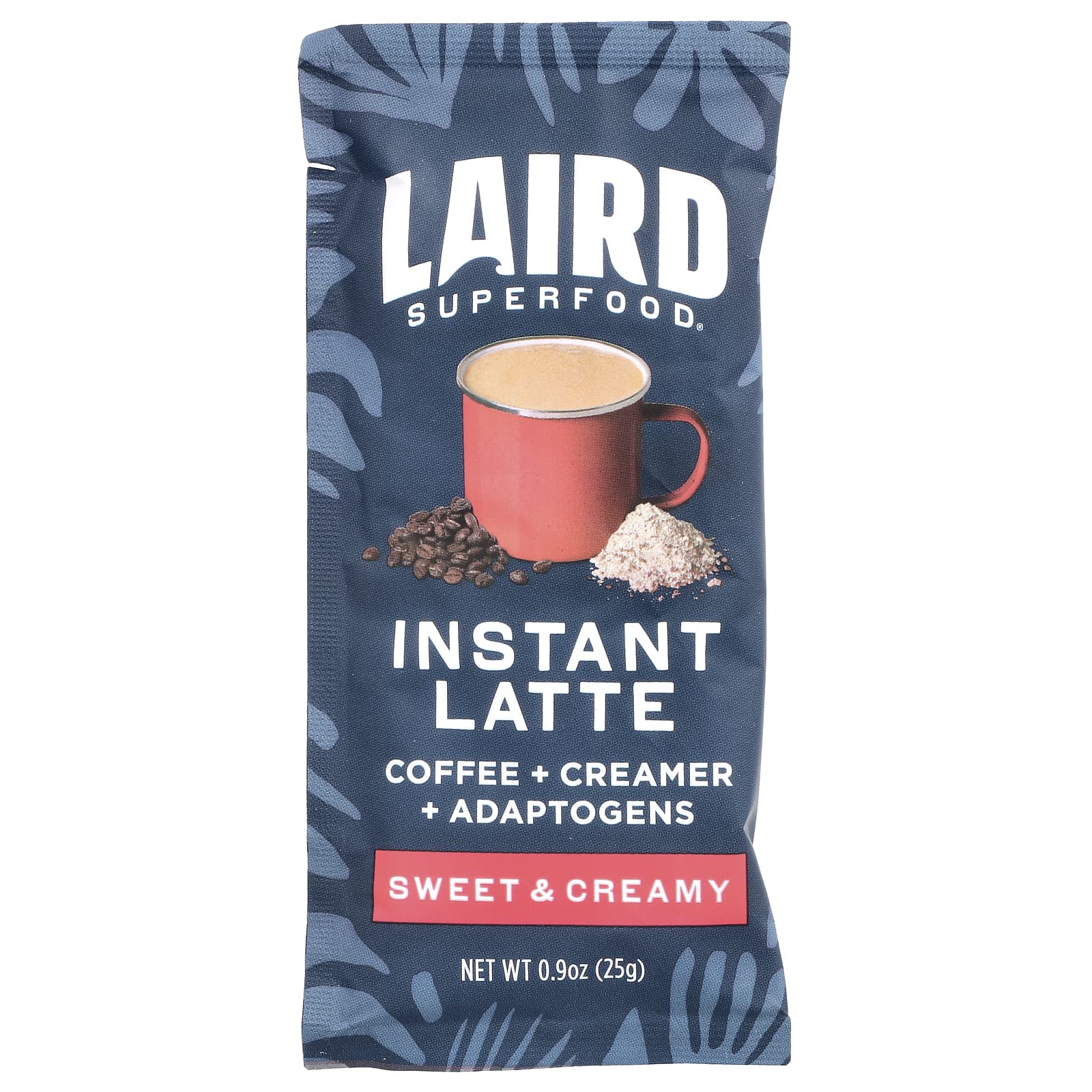 Laird Superfood, Растворимый латте, сладкий и сливочный, 5 пакетиков по 25 г (0,9 унции)