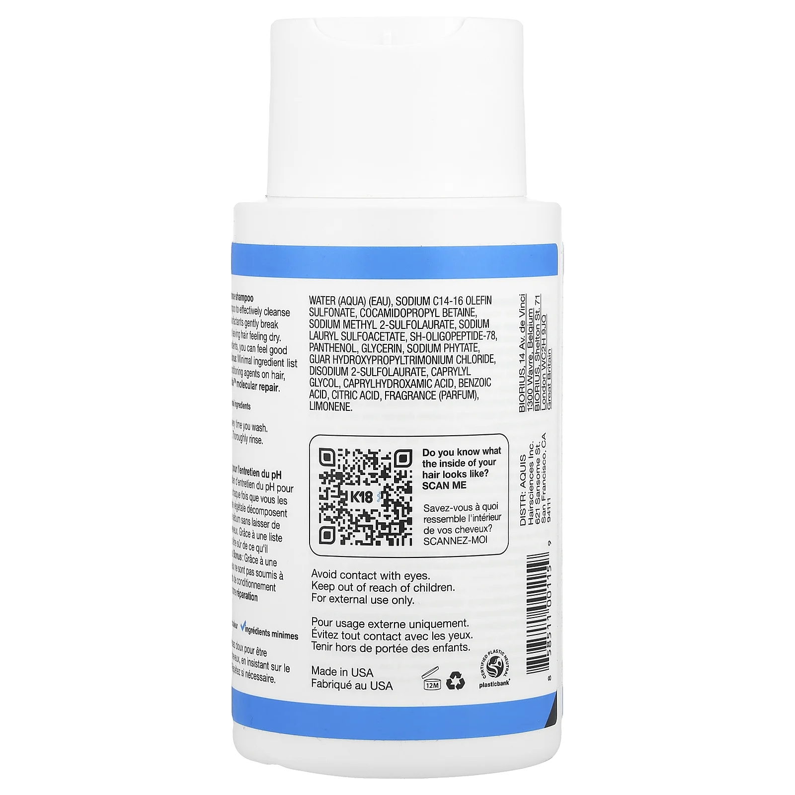 K18, Peptide Prep ™, шампунь для поддержания уровня pH, 250 мл (8,5 жидк. Унции)