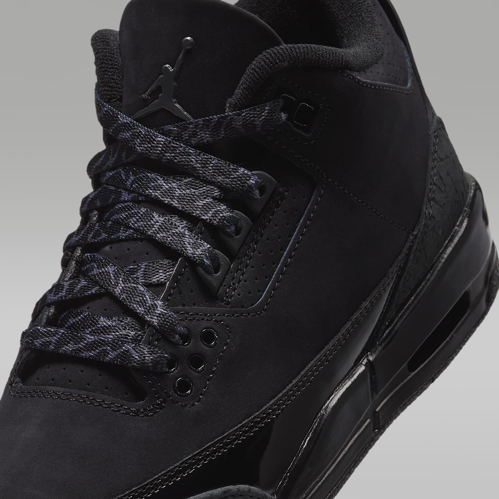 Air Jordan 3 Retro "Black Cat" Big Kids' Shoes