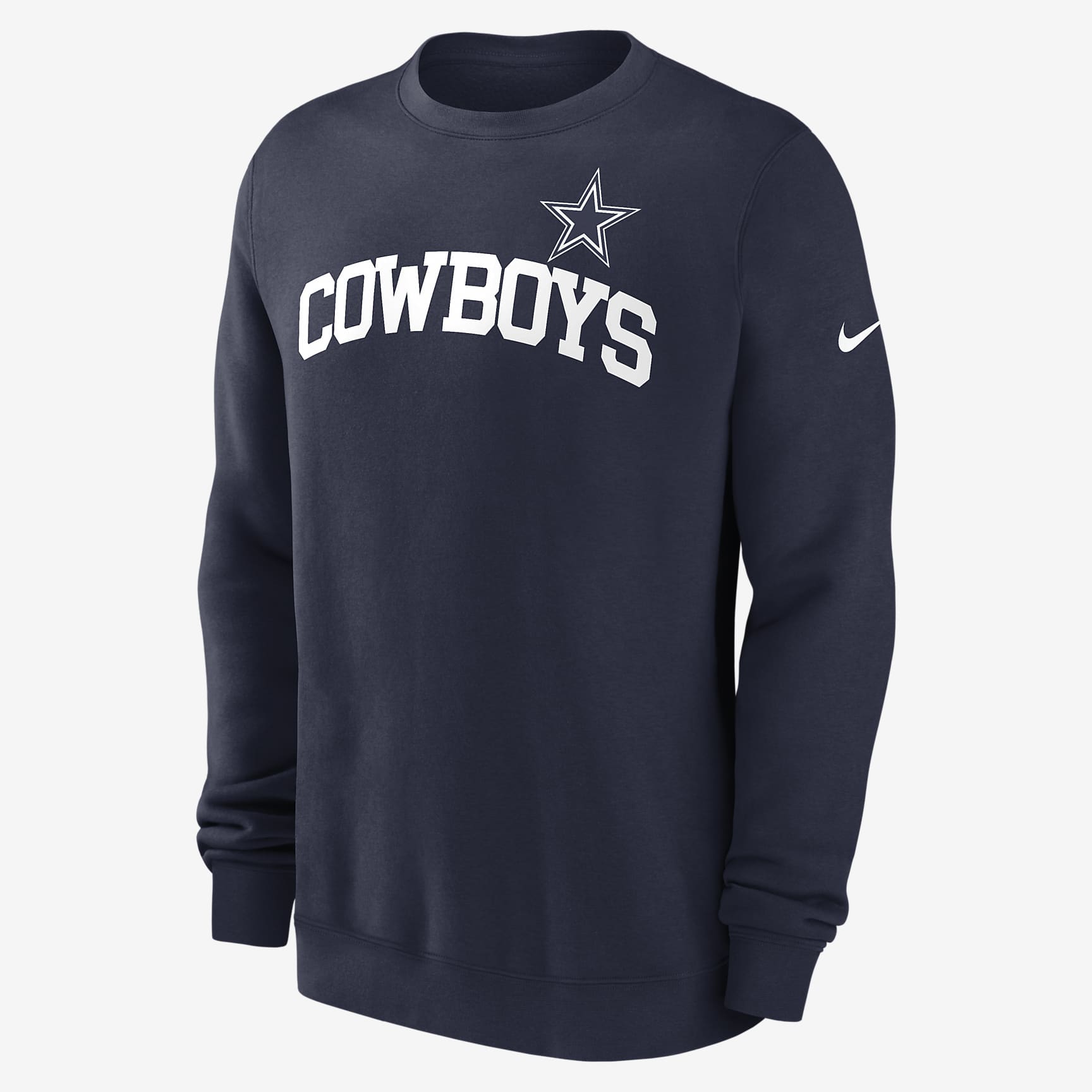 Dallas Cowboys Club Men's Nike NFL Pullover Crew