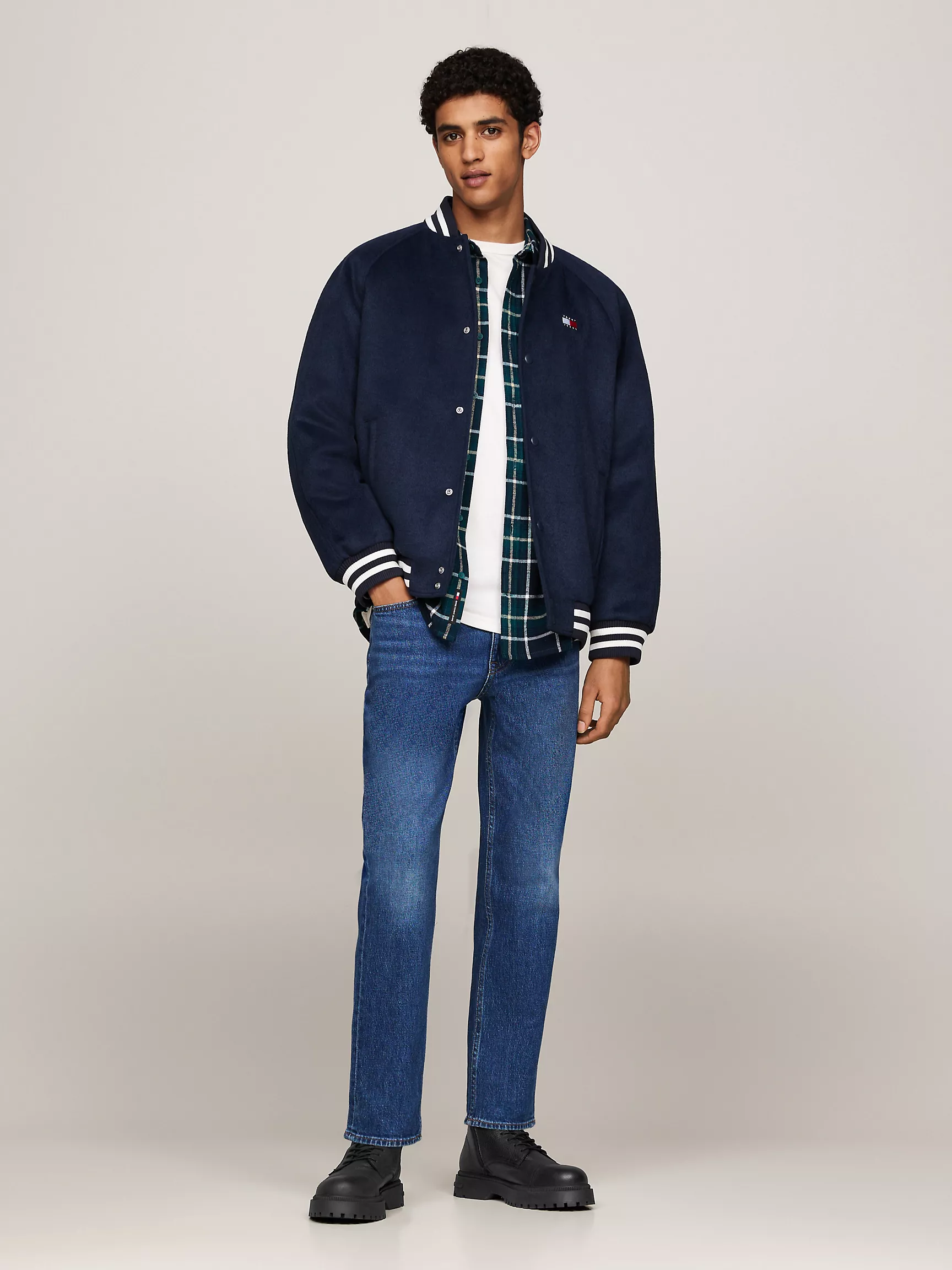 Мужские ботинки Tommy Hilfiger, Кожаные ботинки TJ на шнуровке