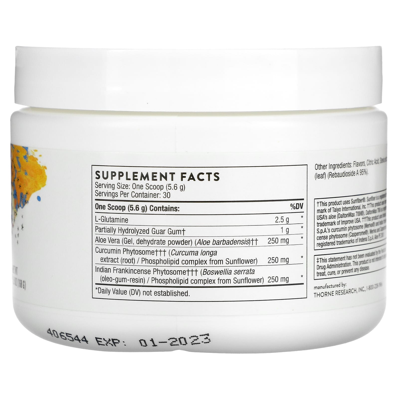 Thorne, EnteroMend, добавка для здоровья кишечника, со вкусом апельсина и ванили, 168 г (5,9 унции)