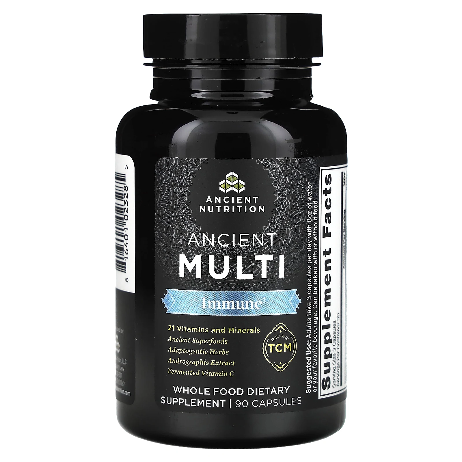 Ancient Nutrition, Ancient Multi, для иммунитета, 90 капсул