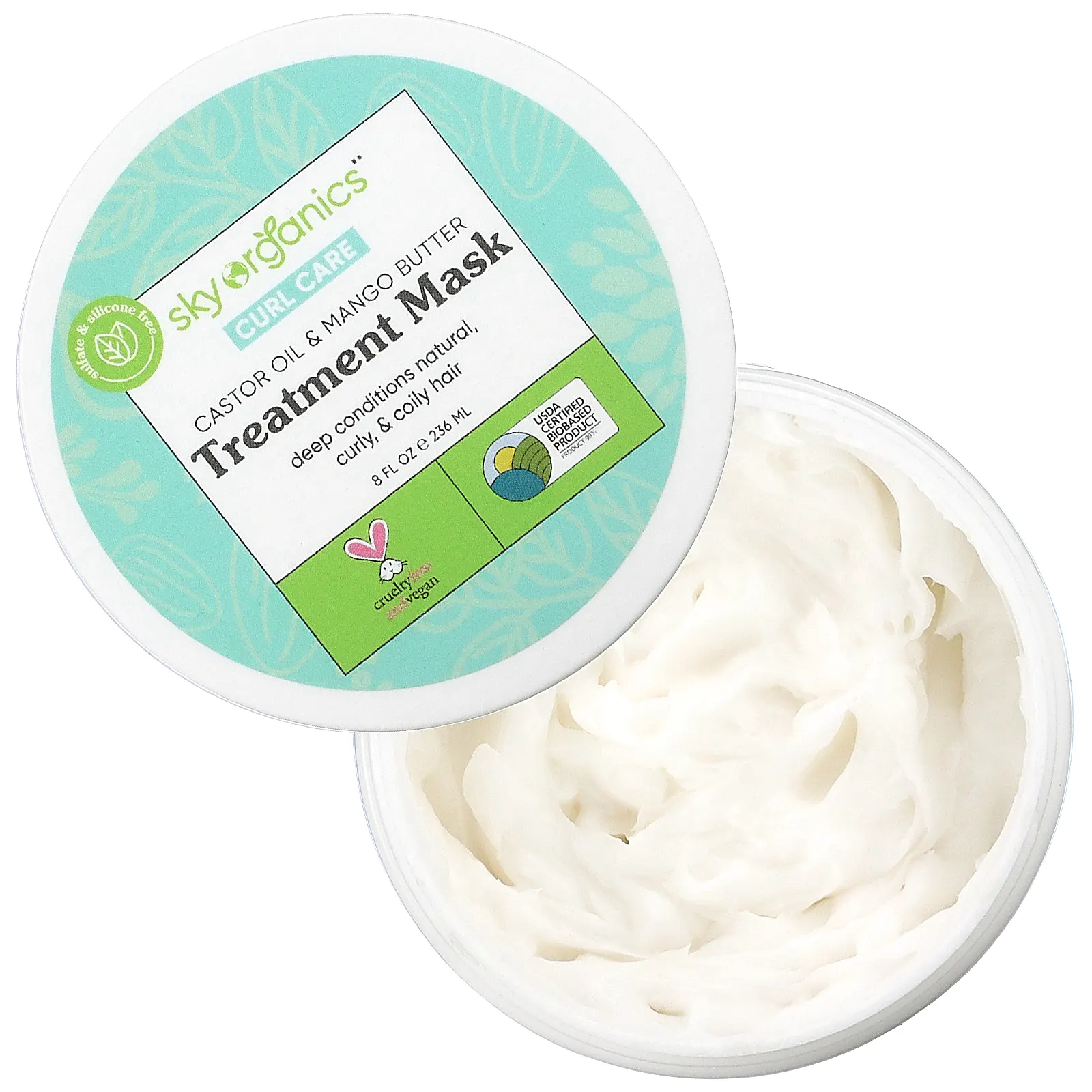 Sky Organics, Curl Care, лечебная маска, 236 мл (8 жидк. Унций)