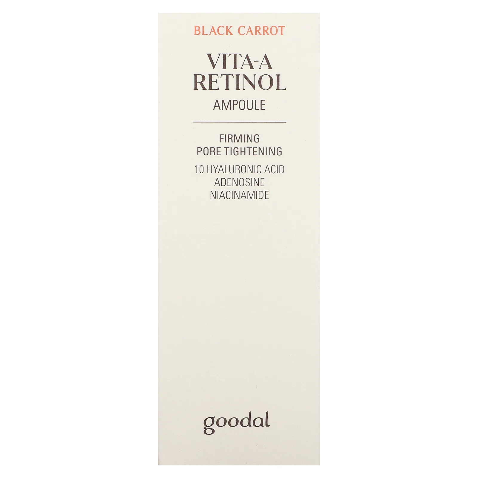 Goodal, Vita-A, сыворотка с ретинолом, черная морковь, 30 мл (1,01 жидк. унции)