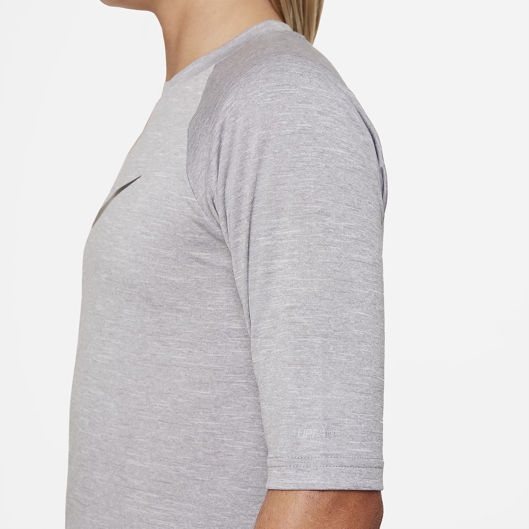 Nike Heather Big Kids' (Boys') Half Sleeve Hydroguard