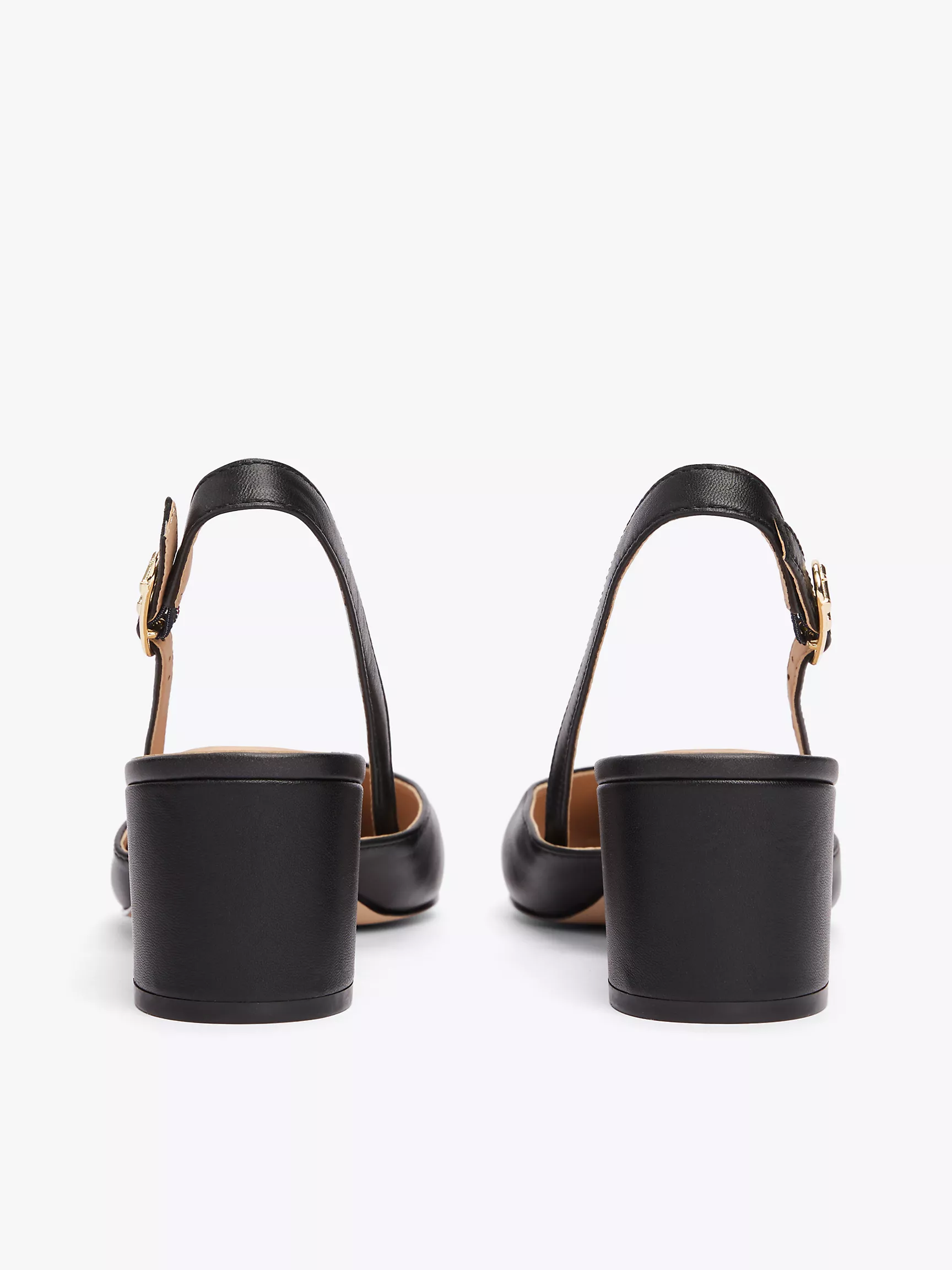 Женская обувь Tommy Hilfiger, Кожаные туфли с открытой пяткой и монограммным узором