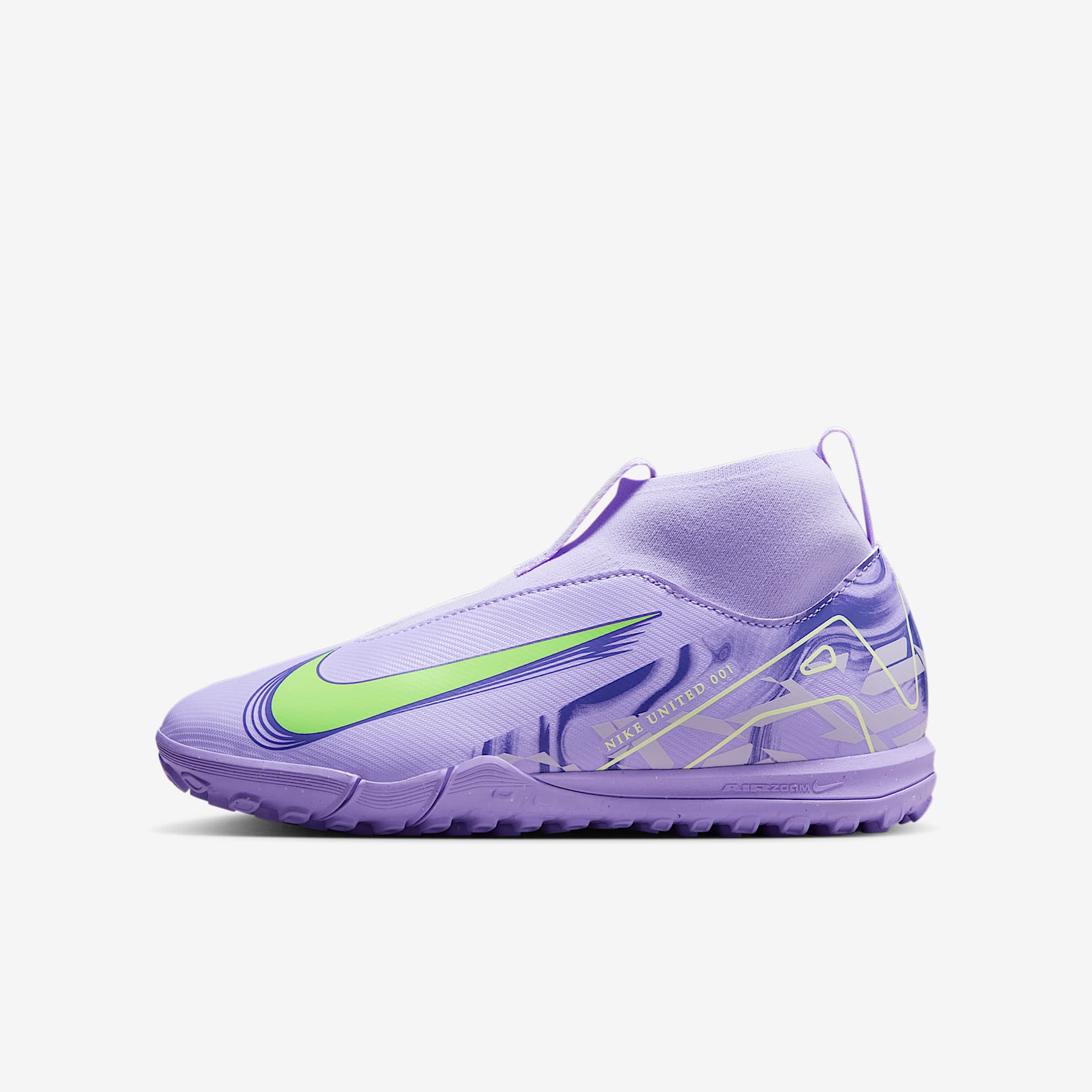 Nike United Jr. Mercurial Superfly 10 Academy Big Kids' TF High-Top Soccer Shoes