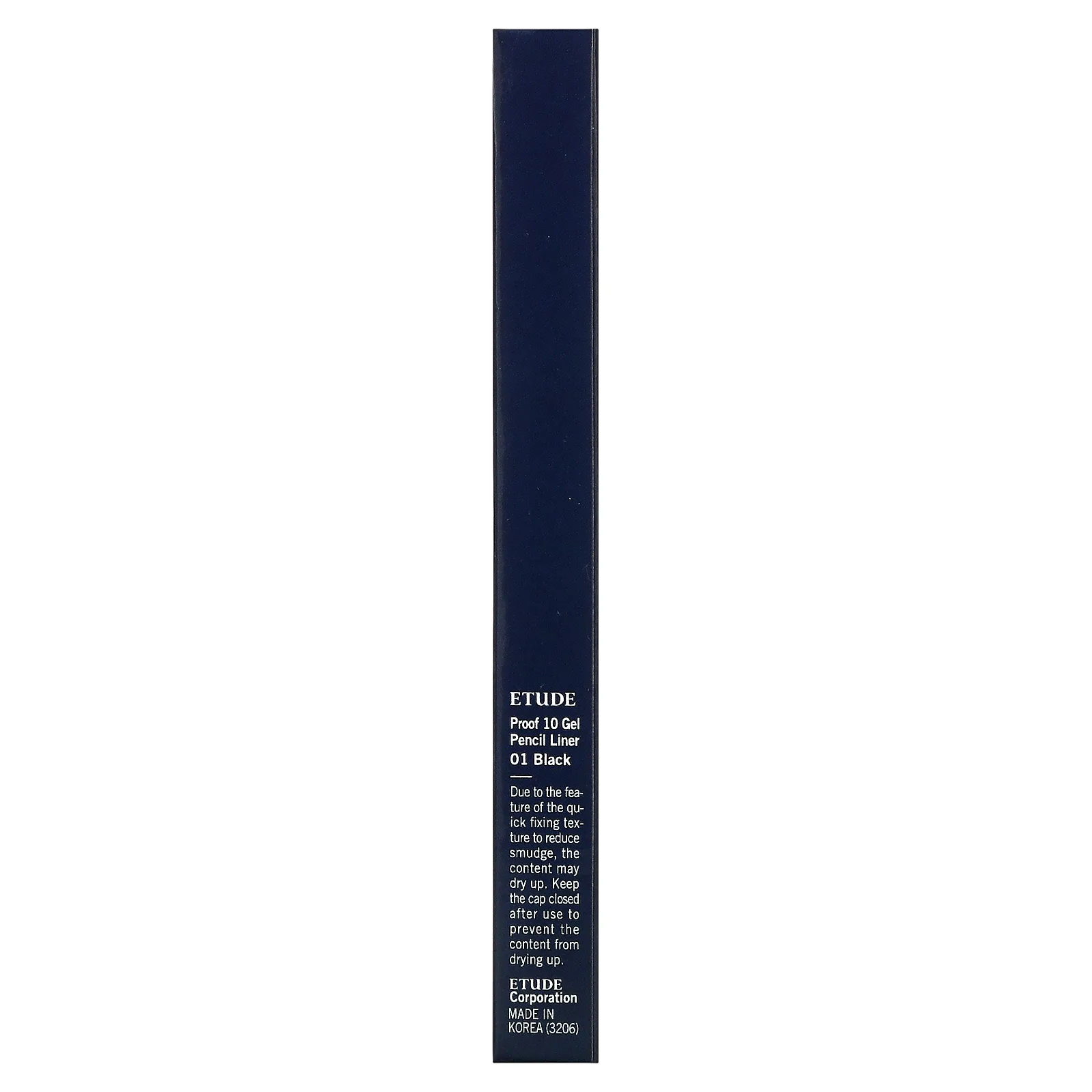 Etude, Proof 10, гель-подводка для лица, 01 черный, 1 шт.
