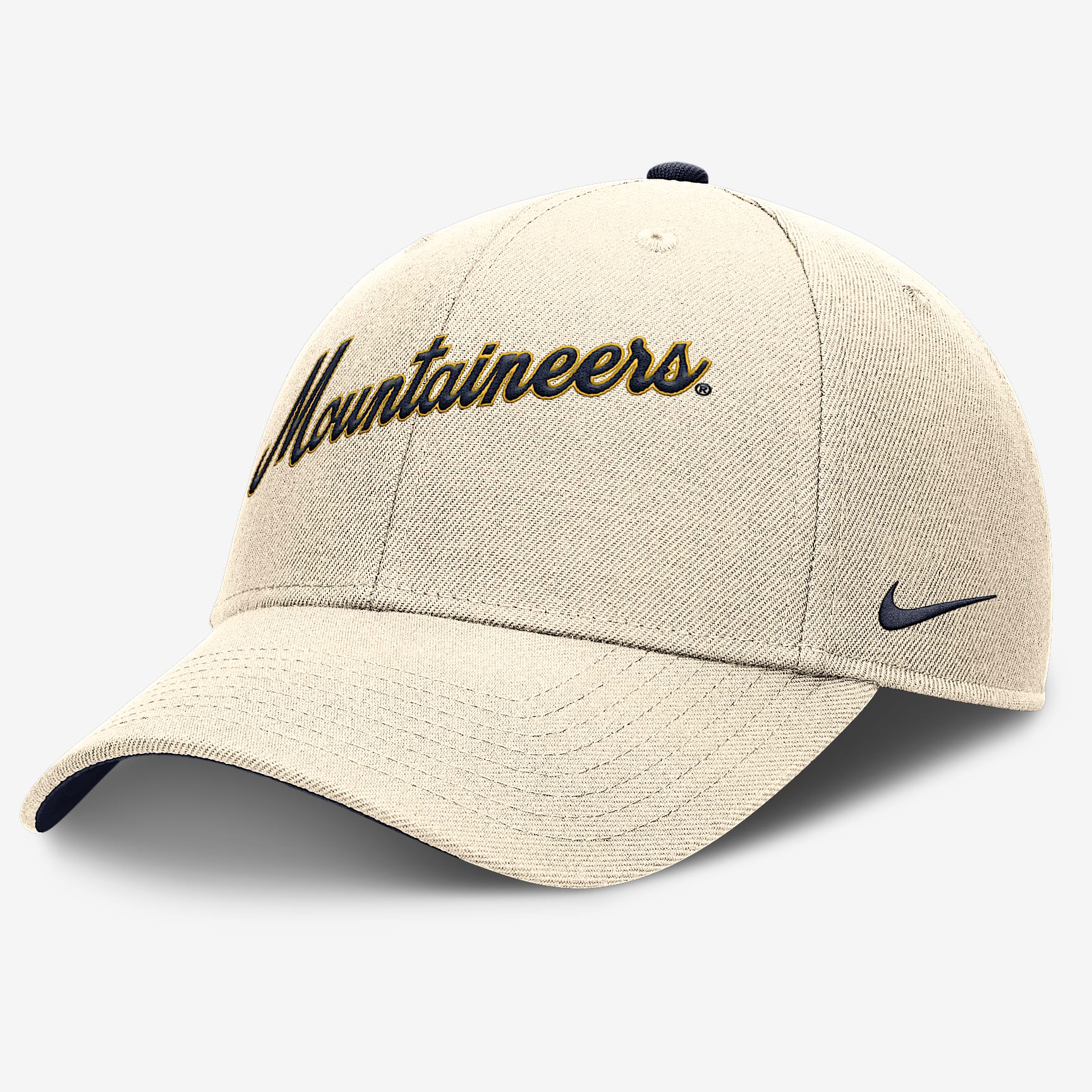 West Virginia Mountaineers Primetime Rise Men's Nike College Adjustable Hat