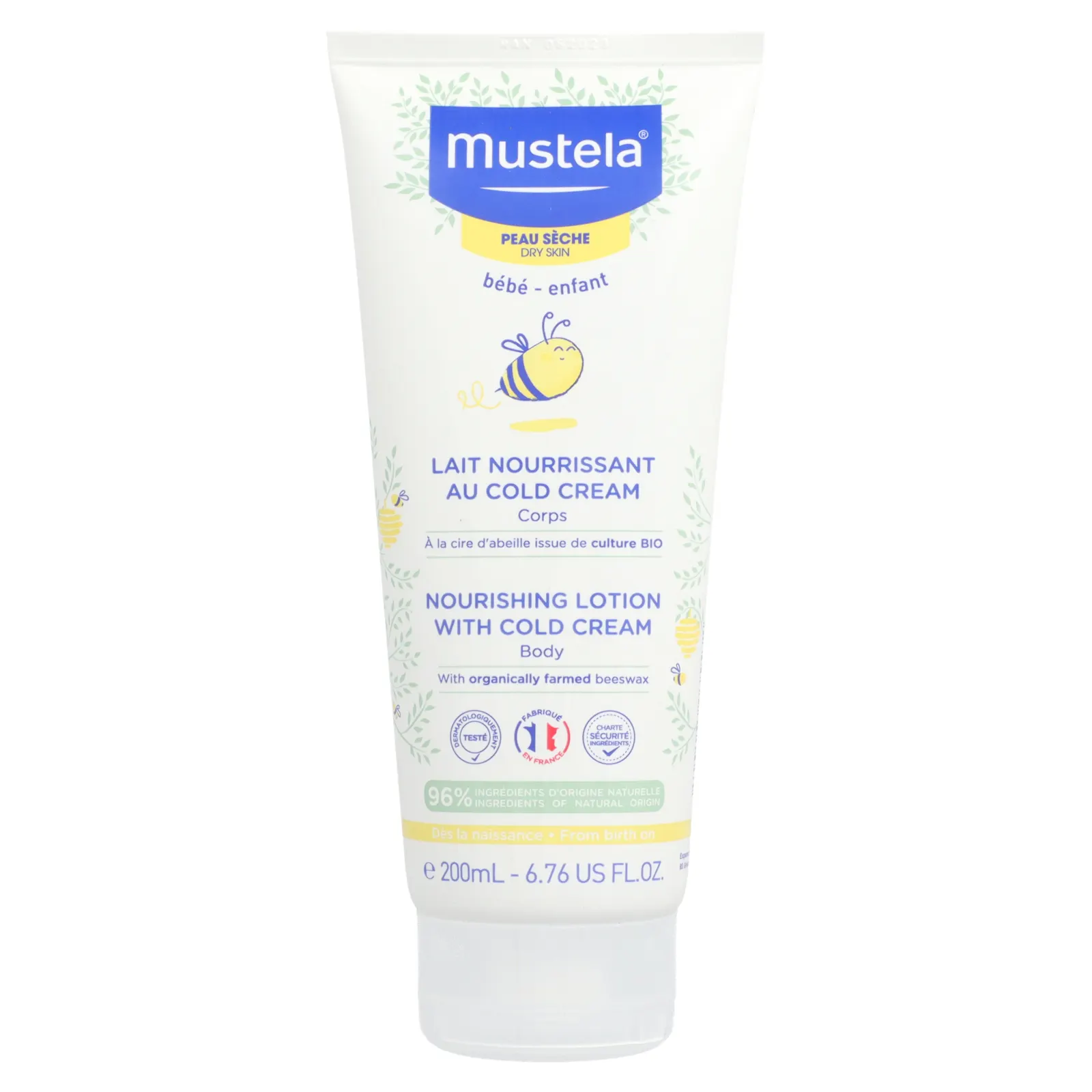Mustela, питательный охлаждающий детский лосьон для тела, для сухой кожи, 200 мл (6,76 жидк. унции)