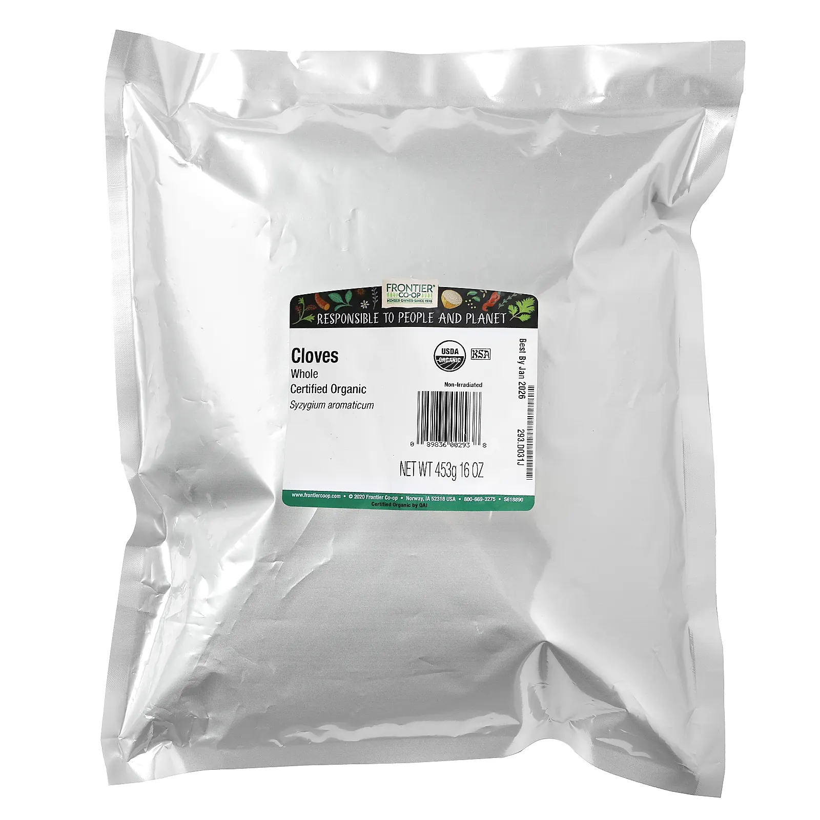Frontier Co-op, Органическая цельная гвоздика, 453 г (16 унций)