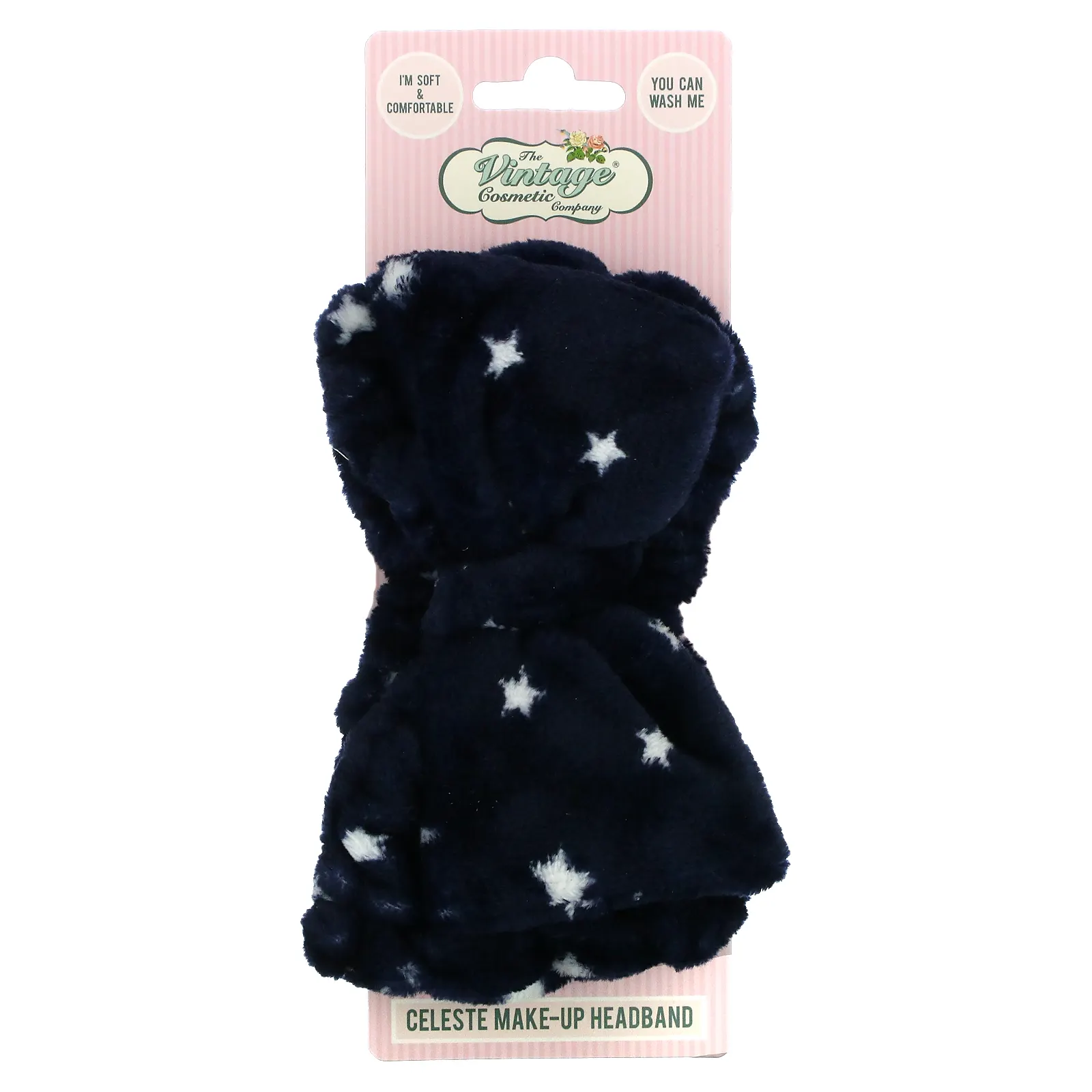 The Vintage Cosmetic Company, Повязка на голову для макияжа, Celeste, 1 шт.