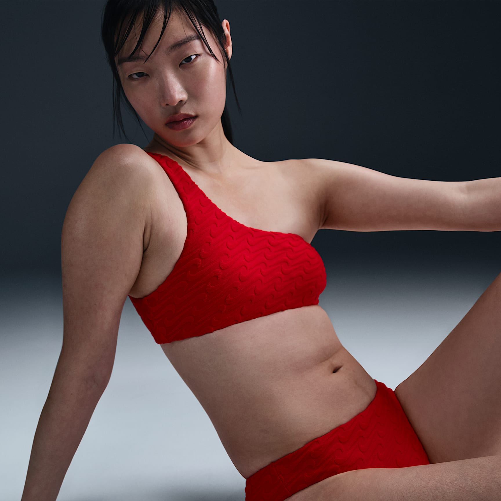 Nike Swim Swoosh Link Women's Terry Hipster Bikini Bottom