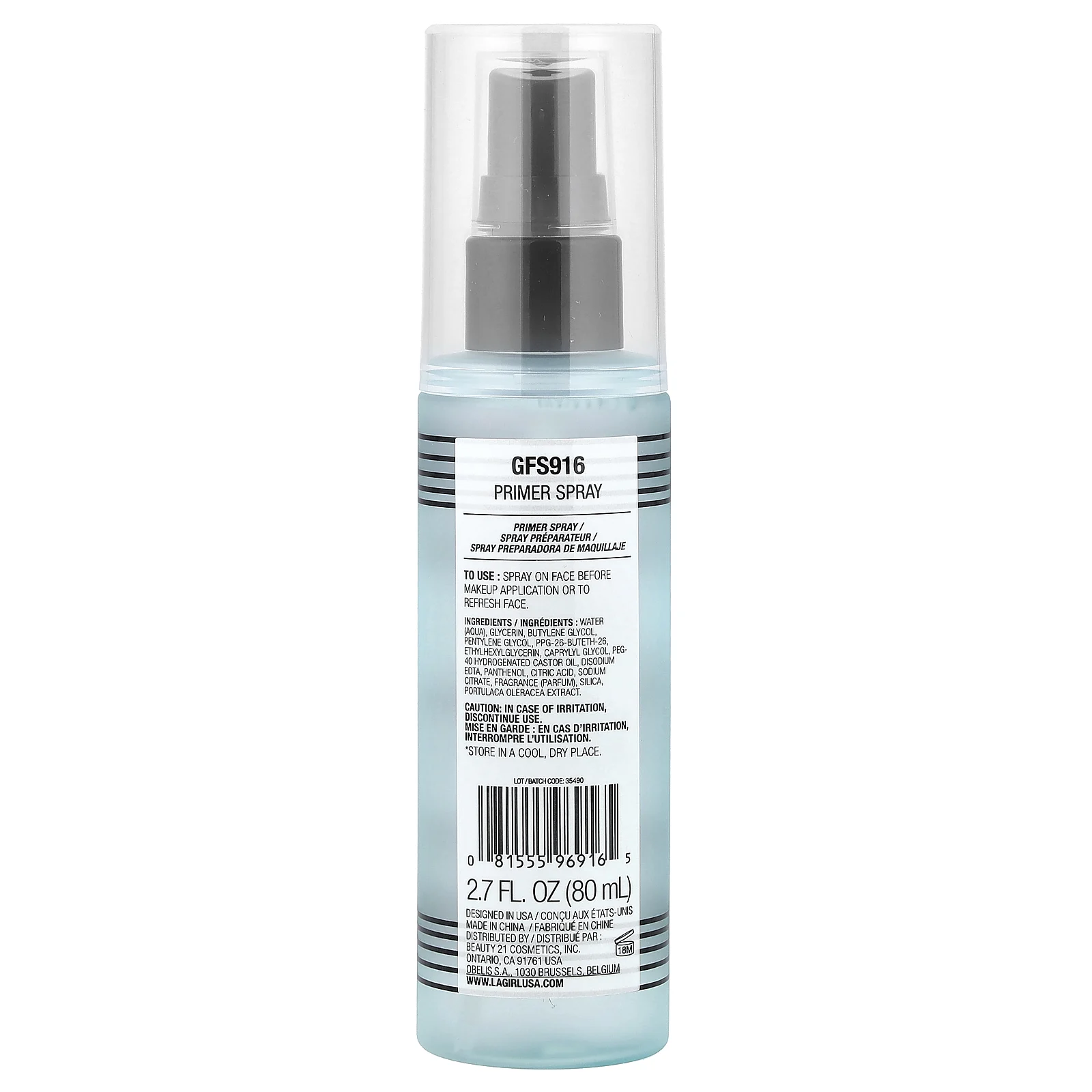 L.A. Girl, праймер-спрей, GFS916, 80 мл (2,7 жидк. унции)