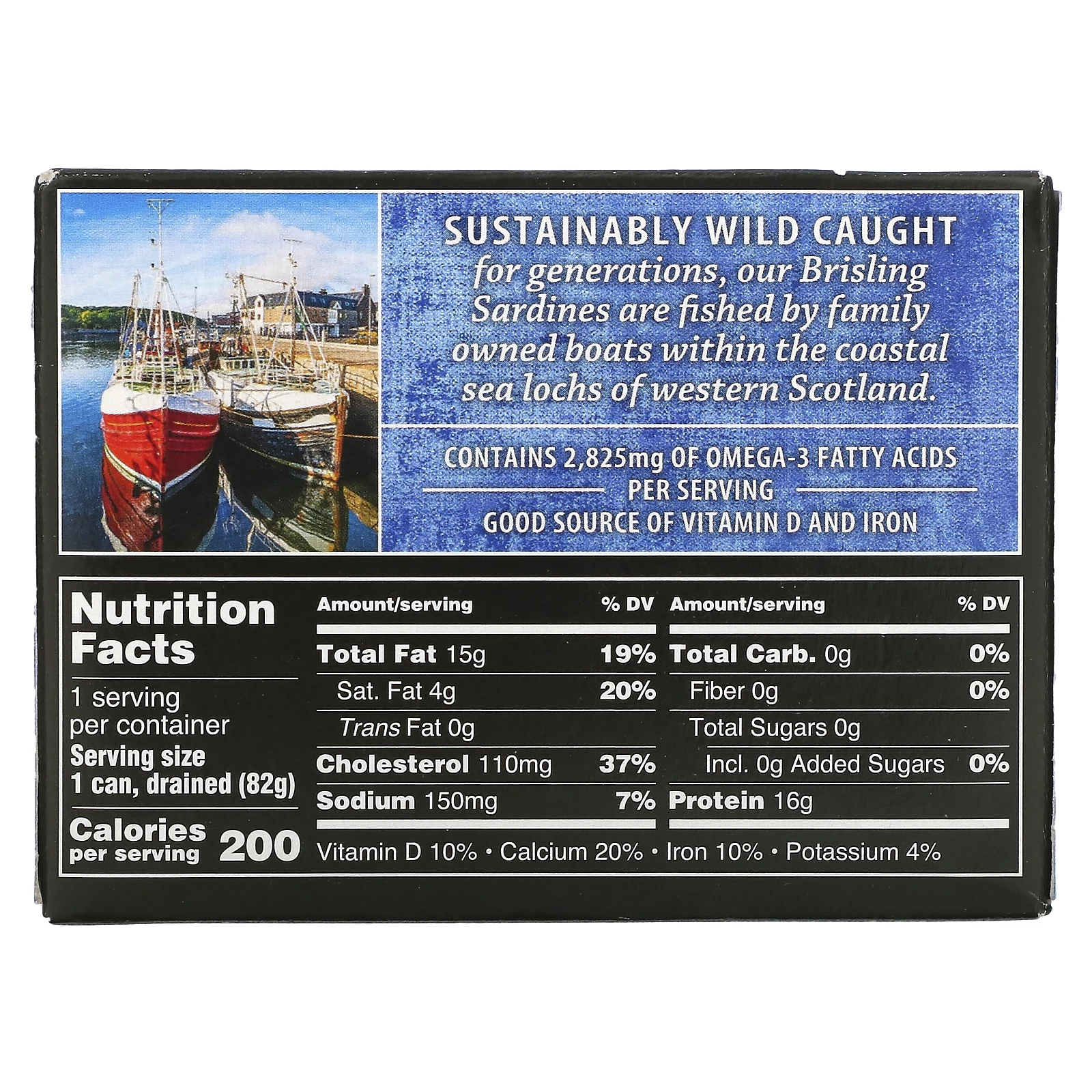 Crown Prince Natural, Brisling Sardines, в родниковой воде, 106 г (3,75 унции)