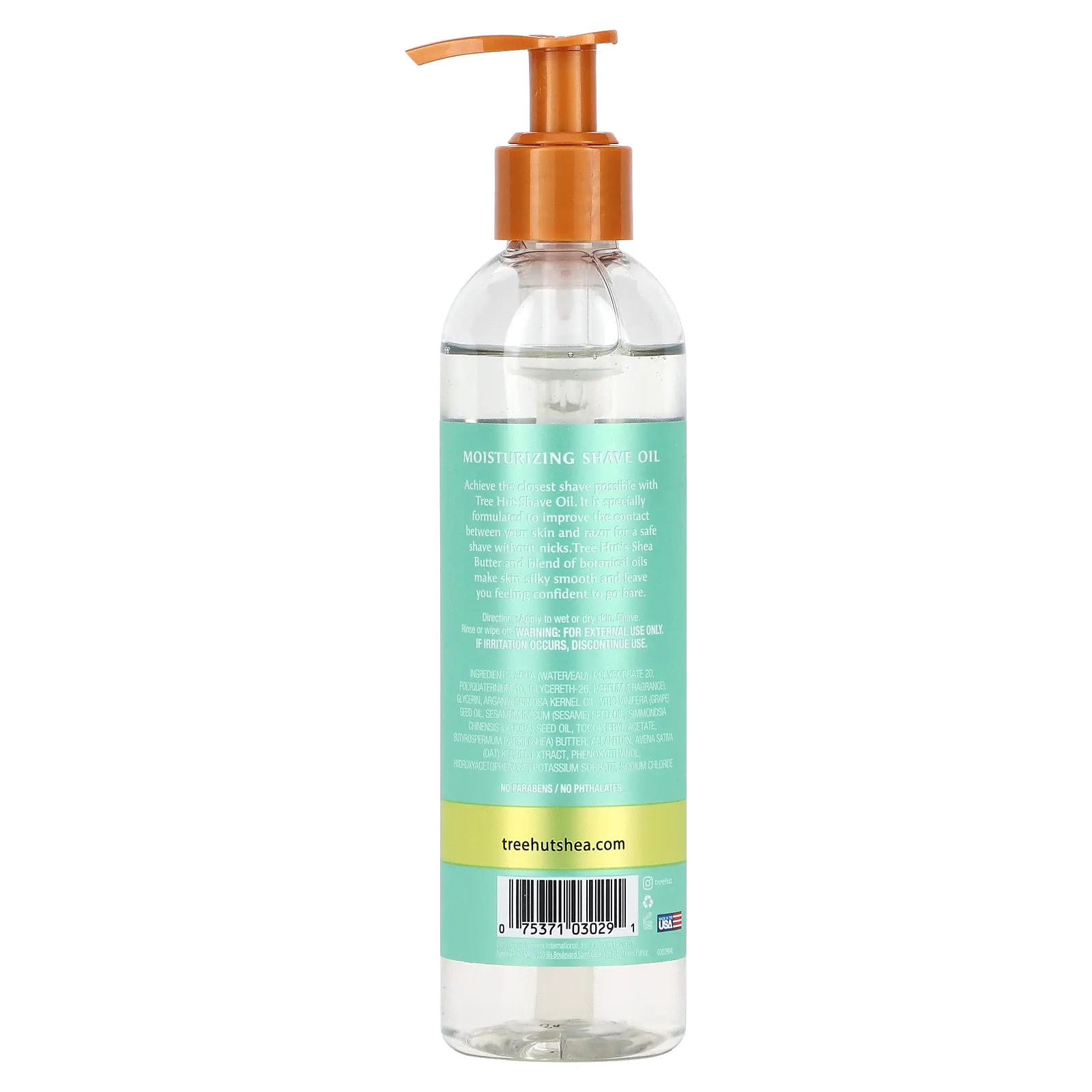 Tree Hut, Увлажняющее масло для бритья, кокос и лайм, 227 мл (7,7 жидк. Унции)