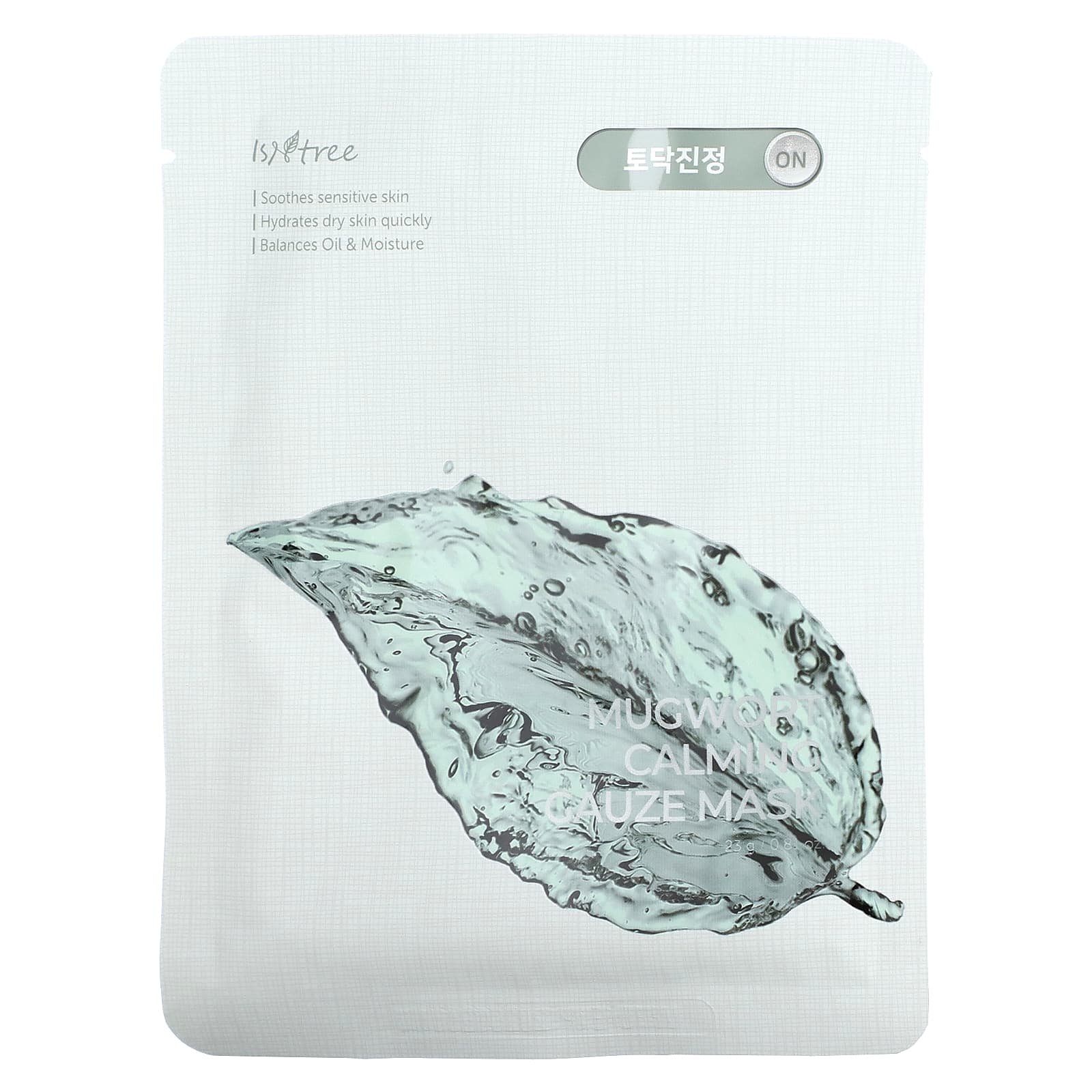 ISNtree, Успокаивающая маска из полыни, 10 масок, 23 г (0,81 унции) каждая