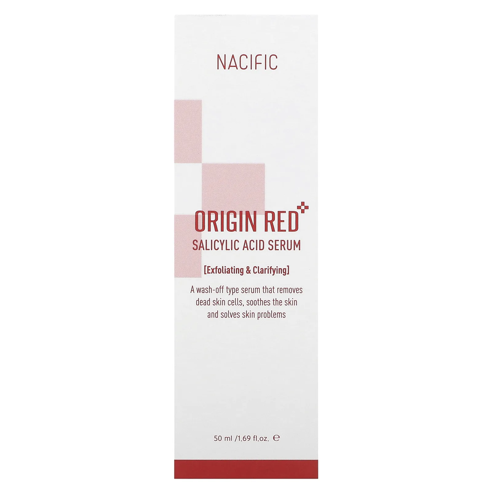 Nacific, Origin Red, сыворотка с салициловой кислотой, 50 мл (1,69 жидк. Унции)