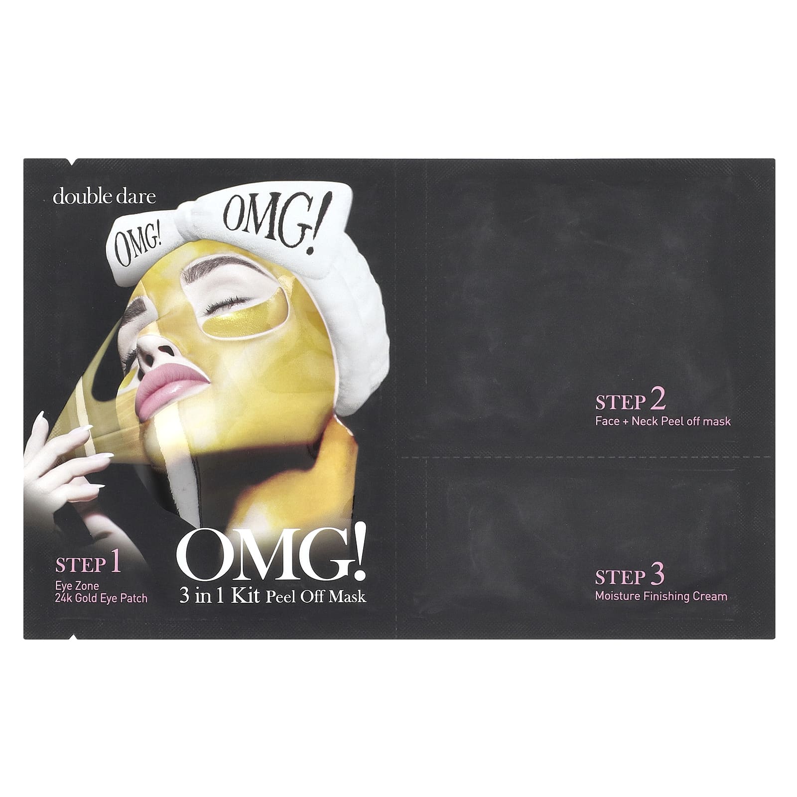 Double Dare, маска-пленка для лица, набор из 3 предметов