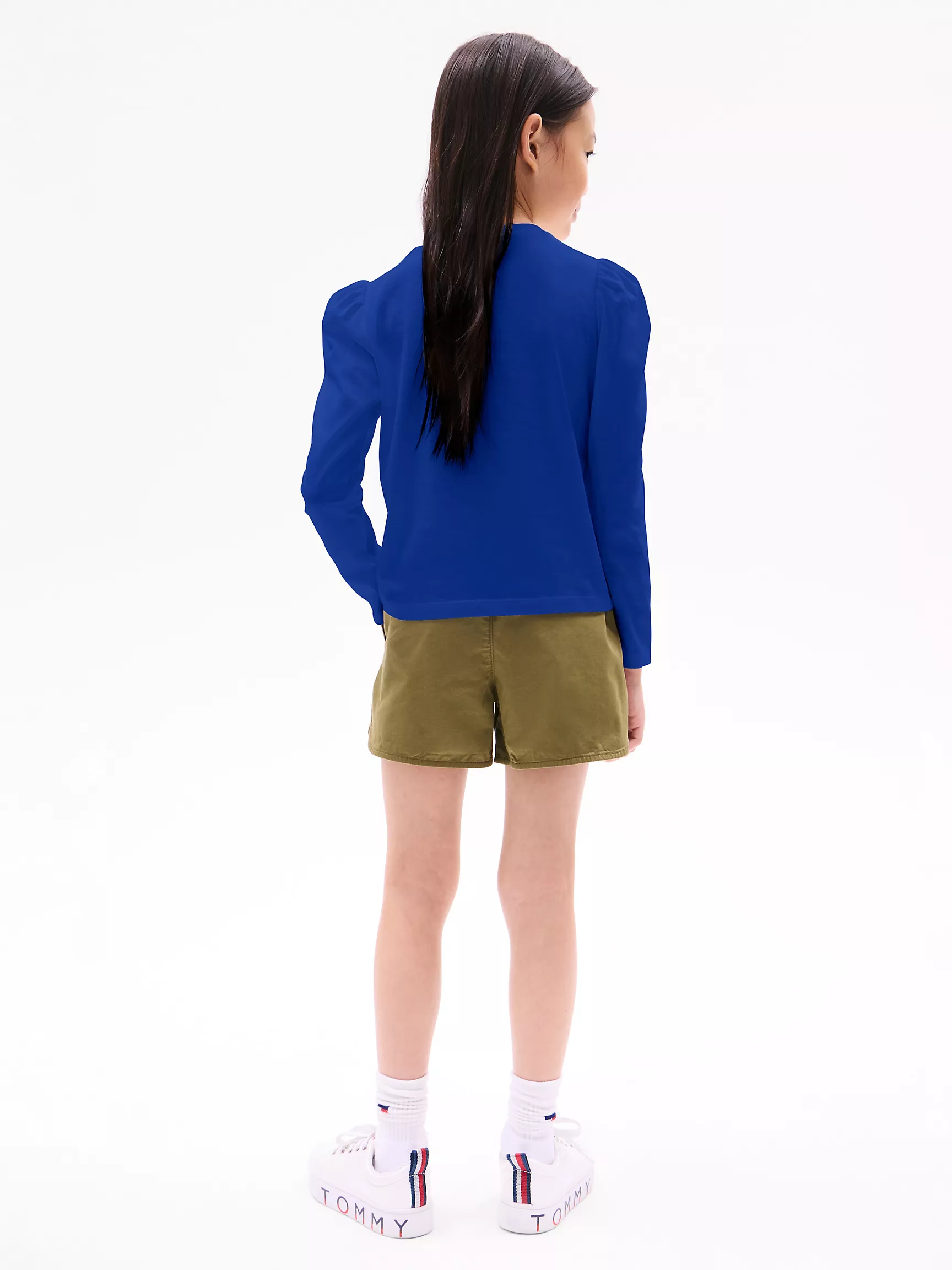 Футболка для девочек Tommy Hilfiger, Детская футболка с объемными плечами