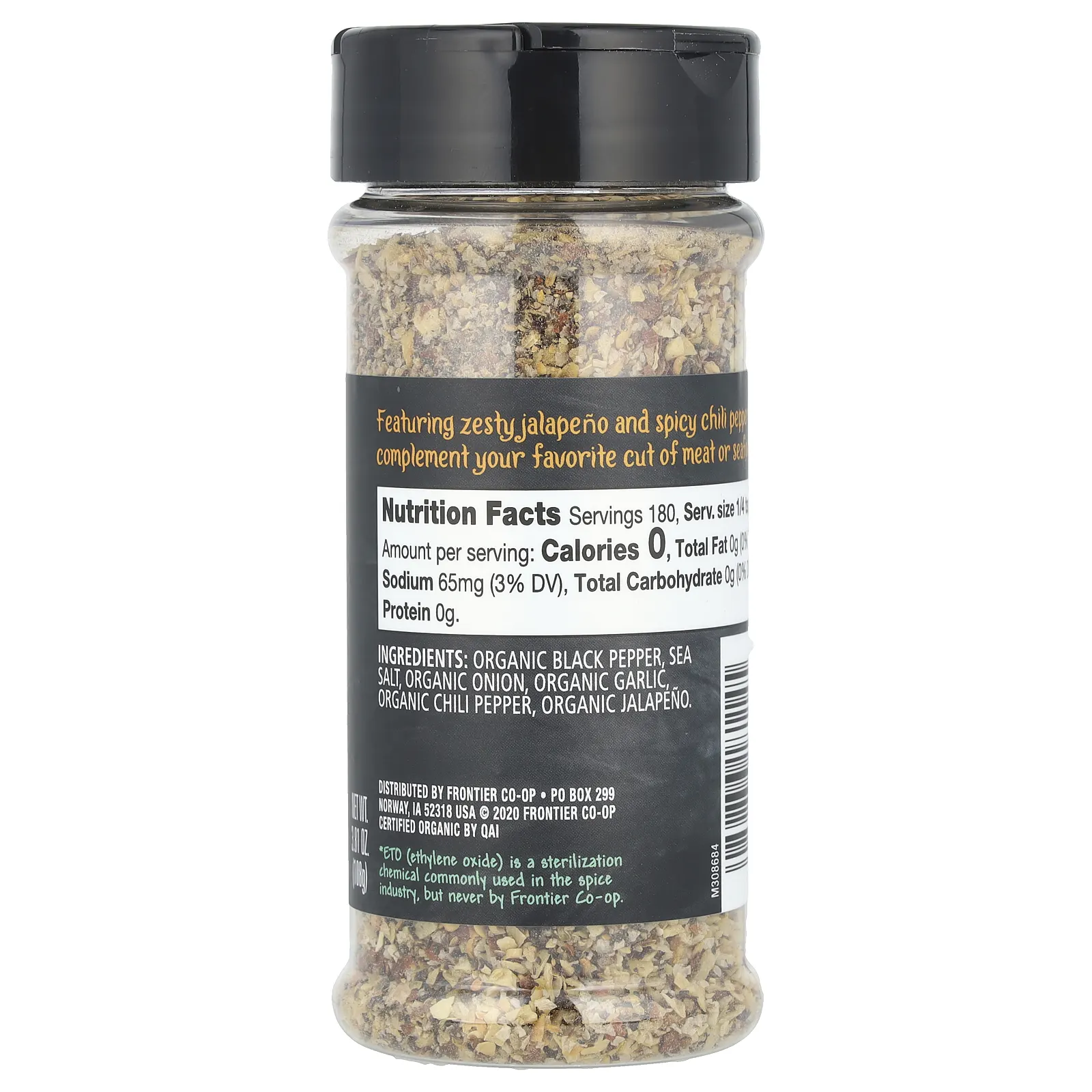 Frontier Co-op, Organic Prime Cuts, пряный перец, 108 г (3,81 унции)