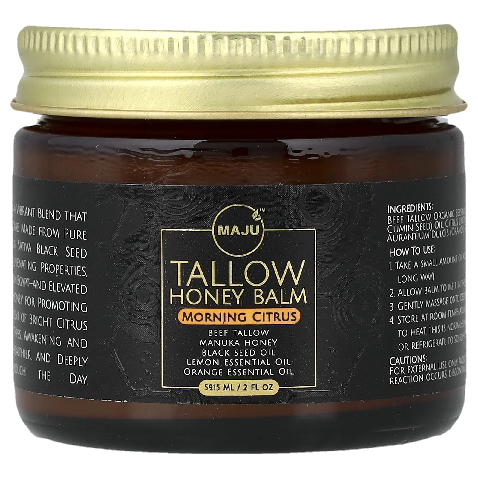 Maju Superfoods, бальзам с медом, утренний цитрус, 59,15 мл (2 жидк. унции)