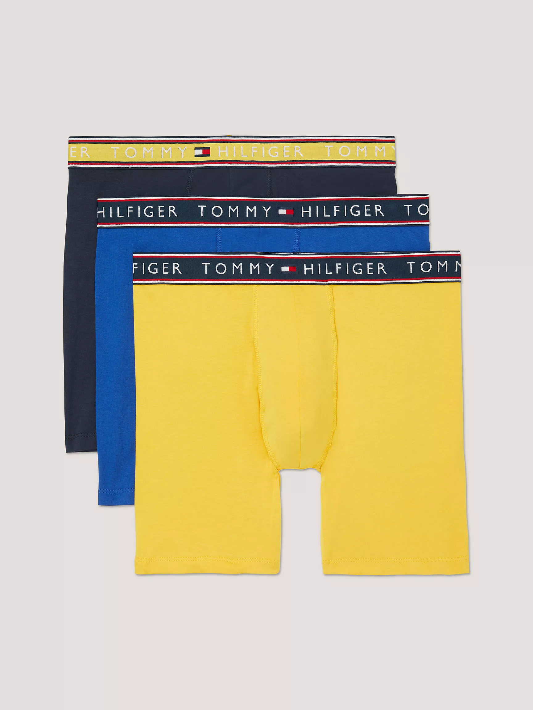 Мужское нижнее белье Tommy Hilfiger, Хлопковые эластичные боксеры-брифы (набор 3 шт.)