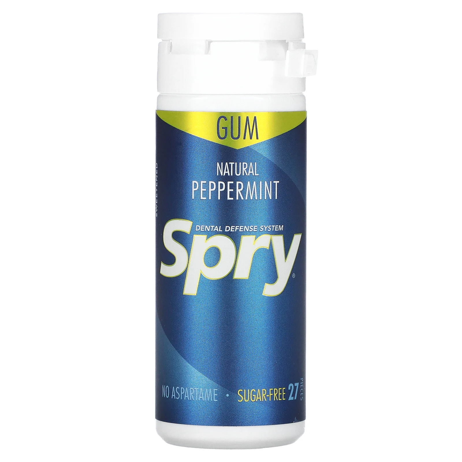 Xlear, Spry, жевательная резинка, перечная мята, без сахара, 27 штук